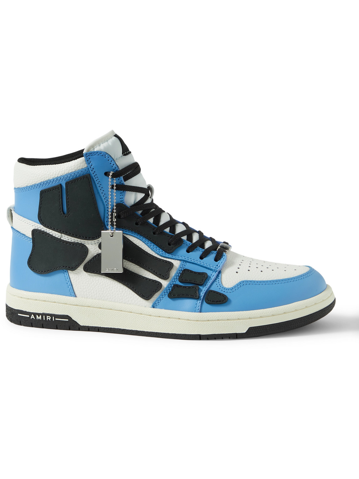 Amiri Men's Skel-top Hi Leather Bones High-top Sneakers In Blue