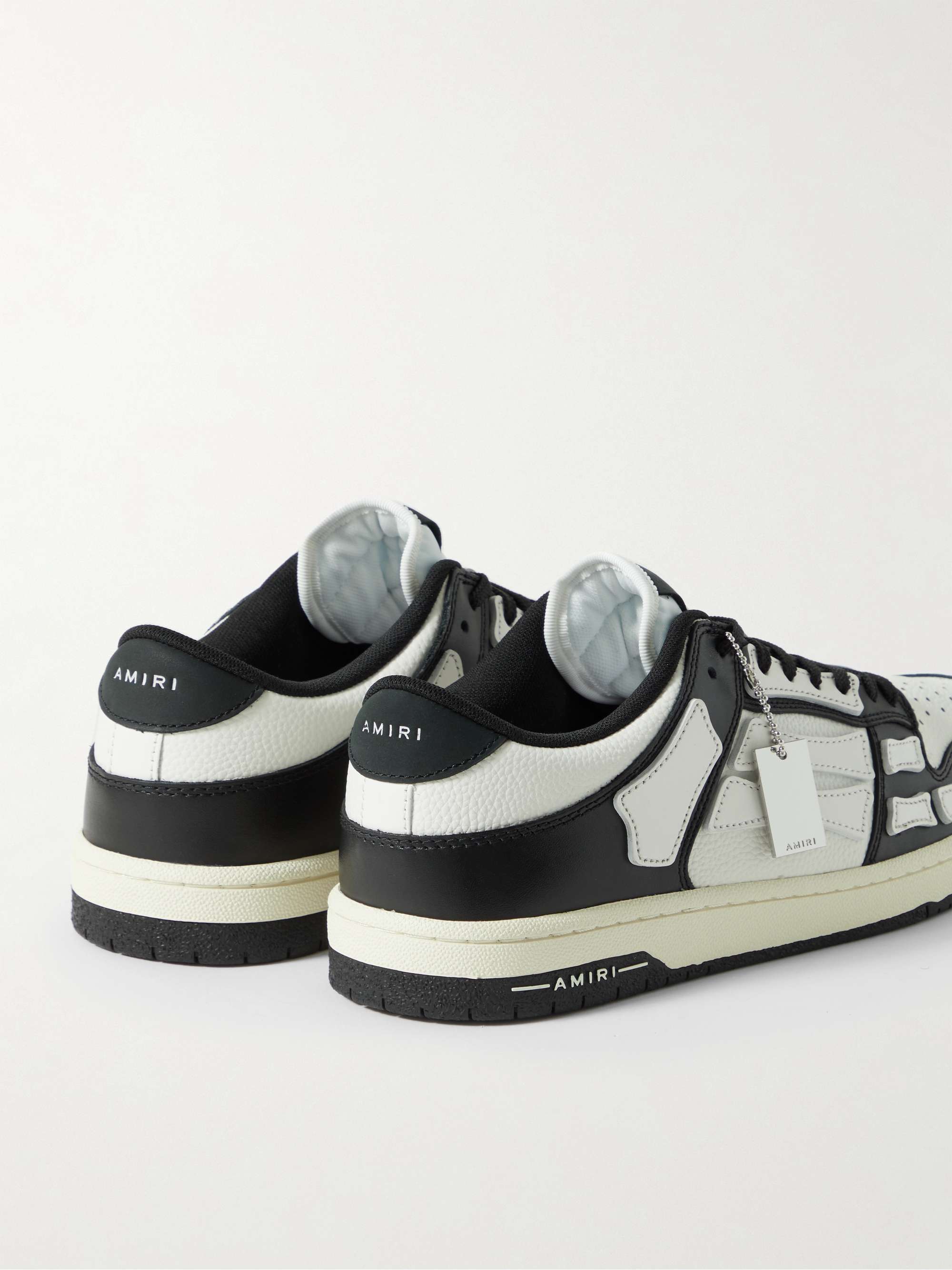 AMIRI Skel-Top Colour-Block Leather Sneakers
