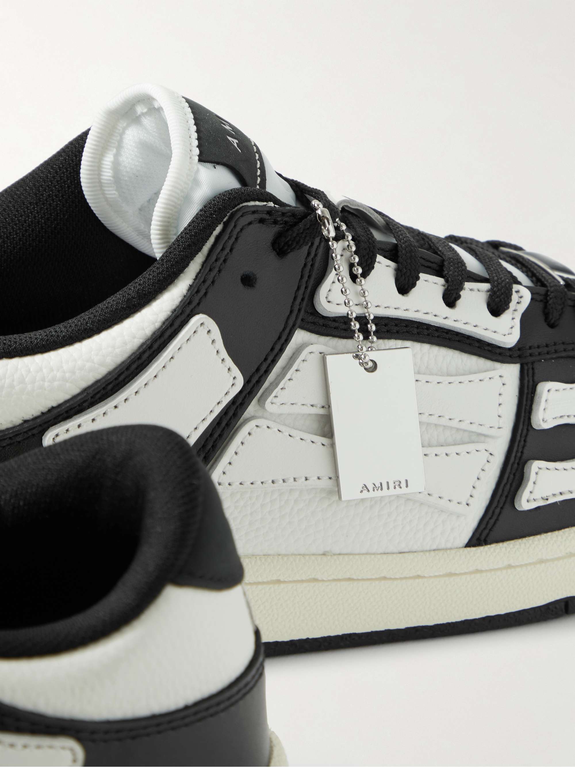 AMIRI Skel-Top Colour-Block Leather Sneakers