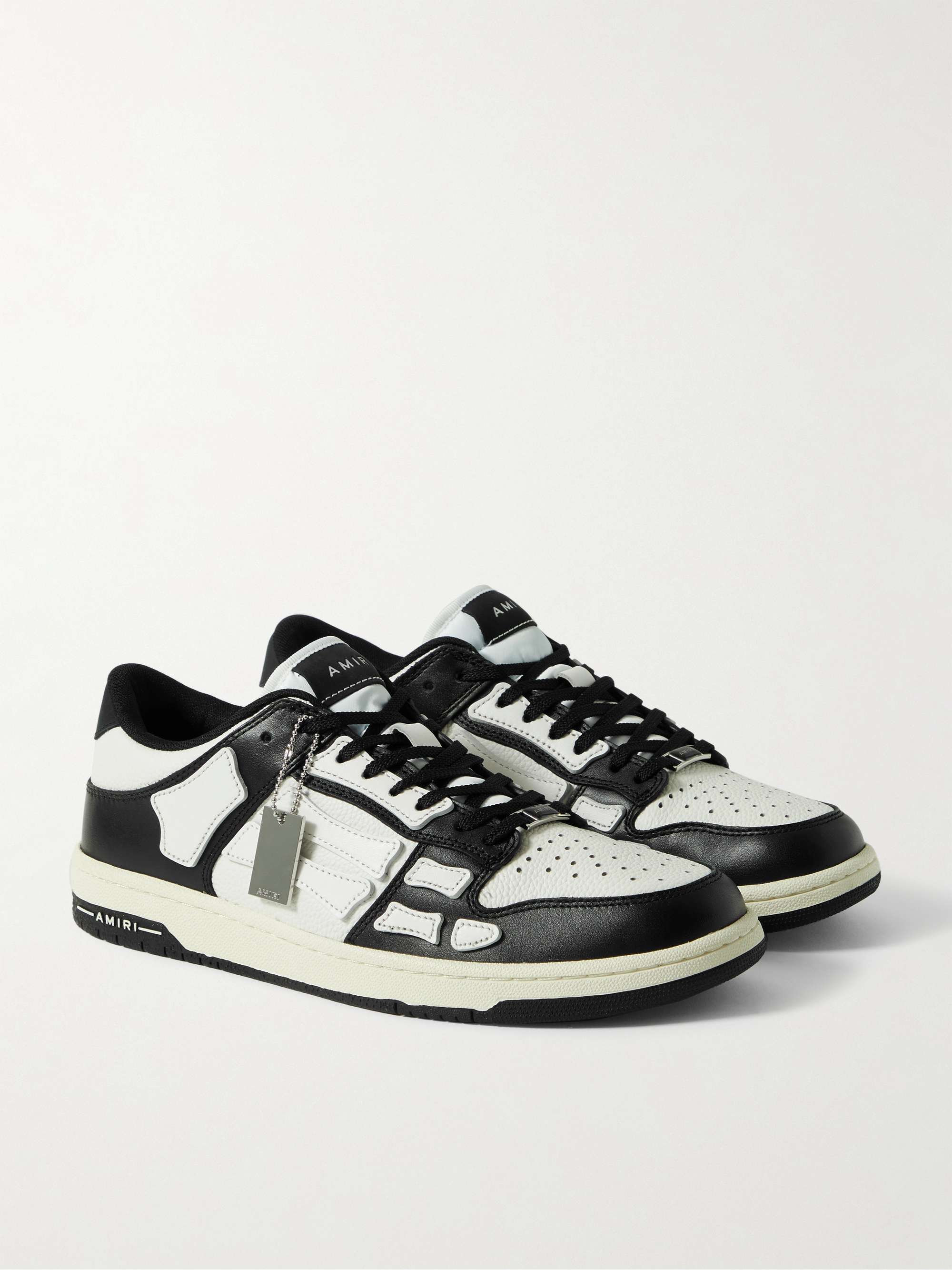 AMIRI Skel-Top Colour-Block Leather Sneakers