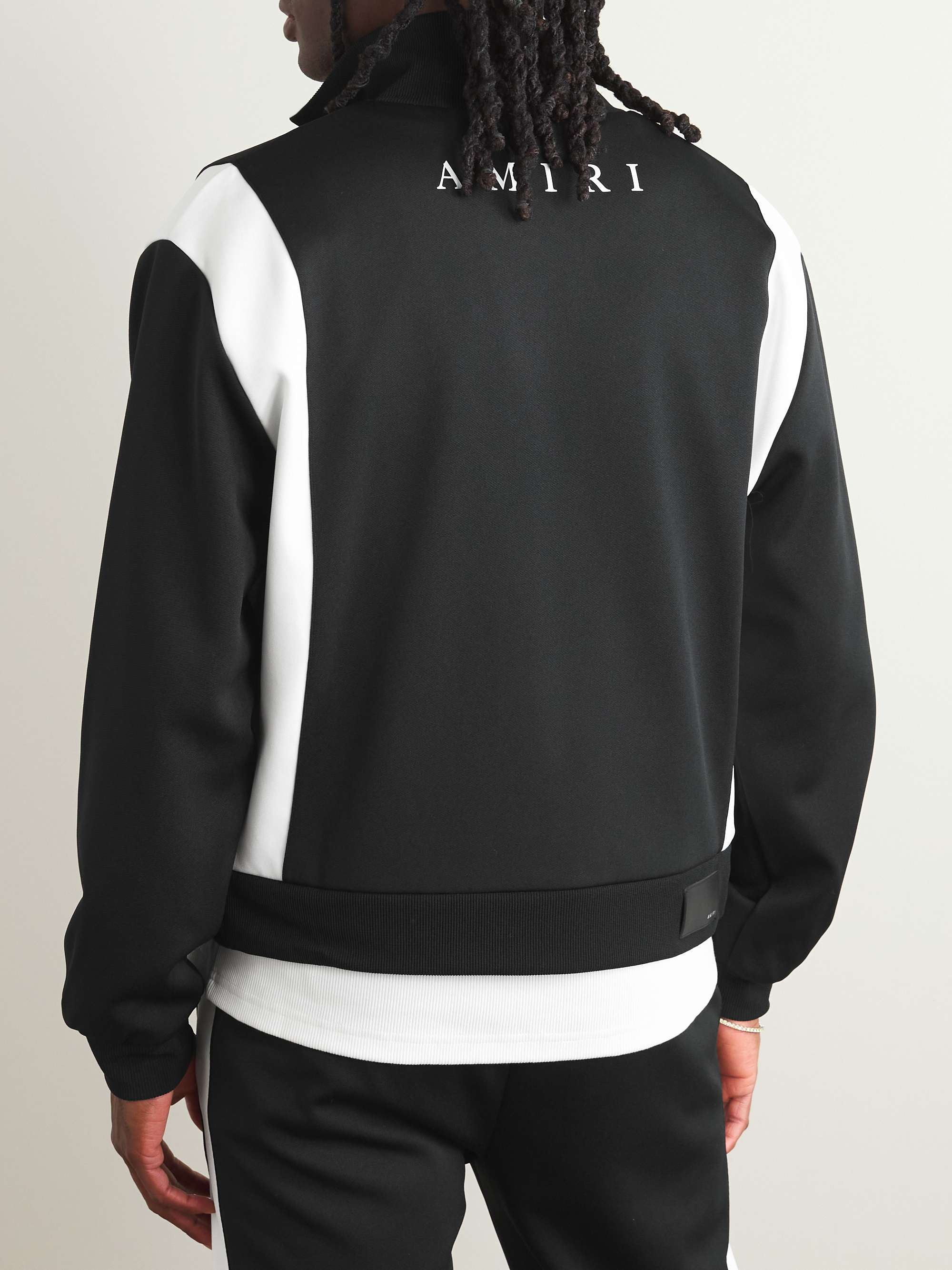 AMIRI Always On Point Logo-Embroidered Jersey Zip-Up Track Jacket