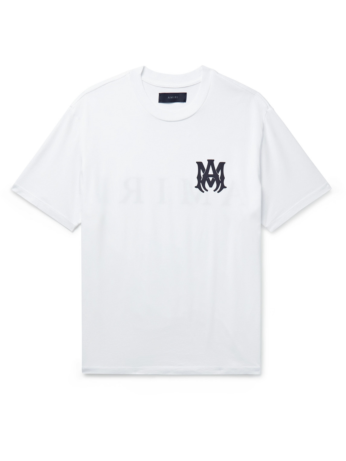 Shop Amiri Logo-print Cotton-jersey T-shirt In White