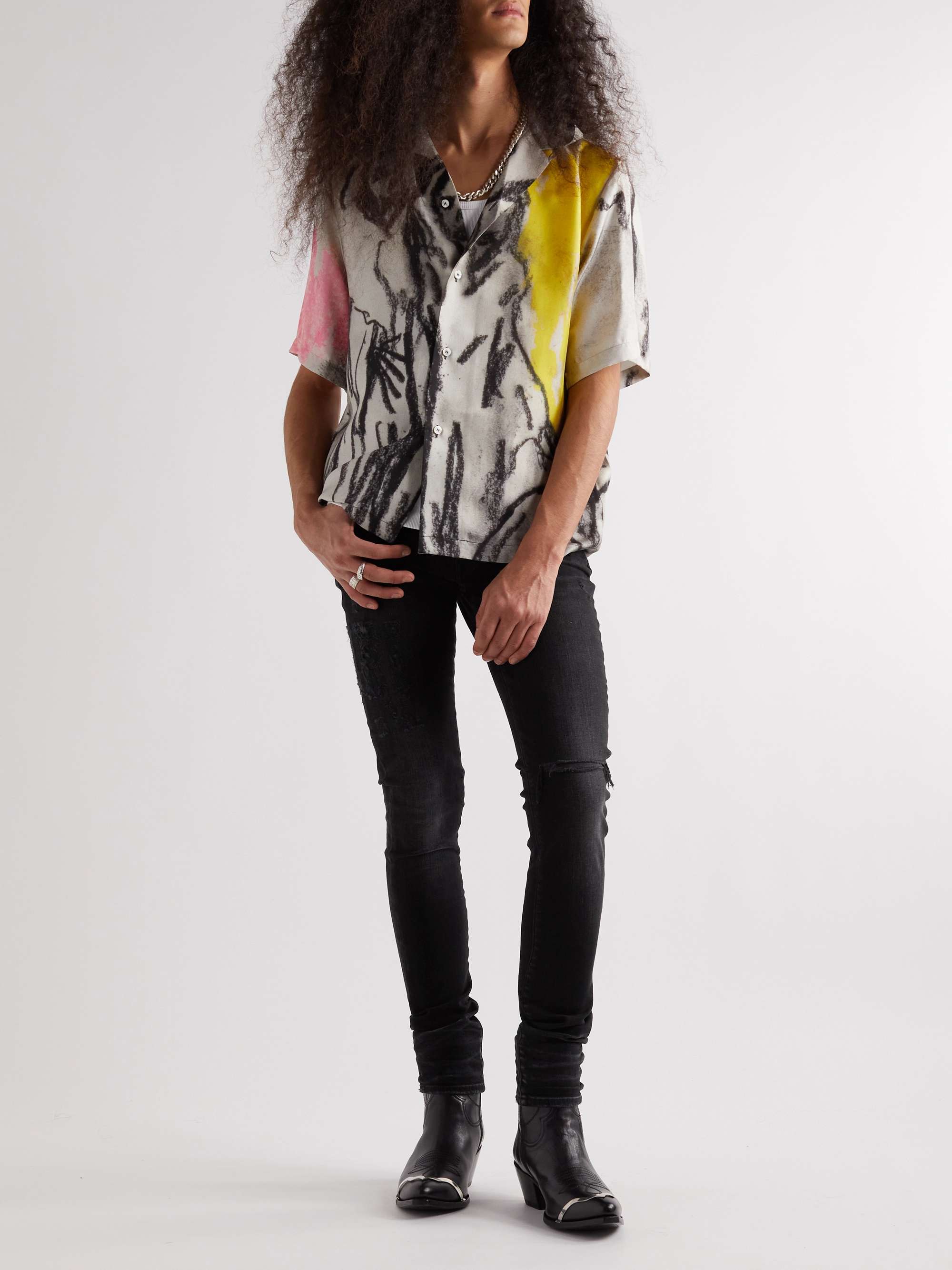 AMIRI Skinny-Fit Distressed Jeans
