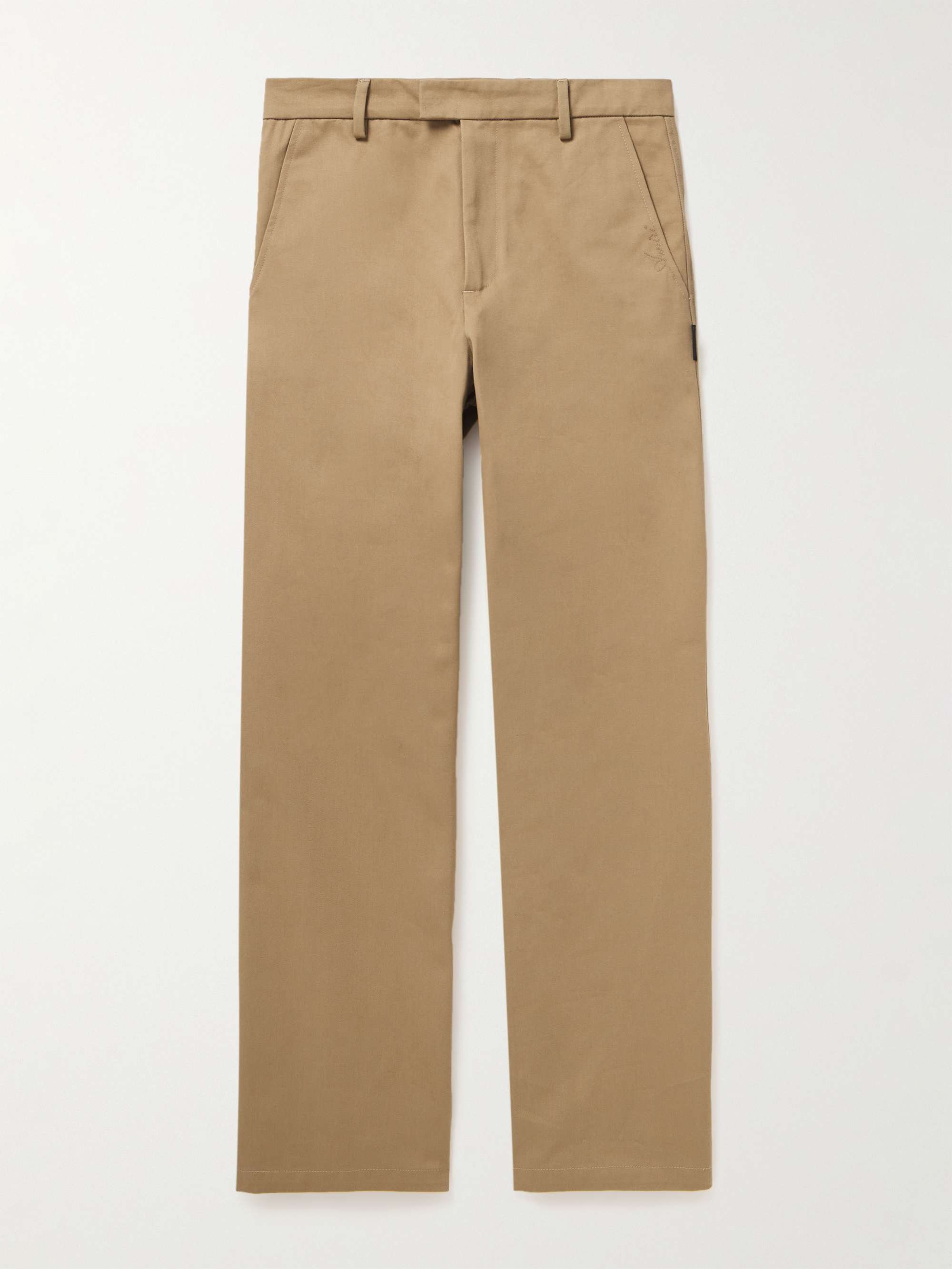 AMIRI Wide-Leg Cotton-Twill Chinos for Men | MR PORTER