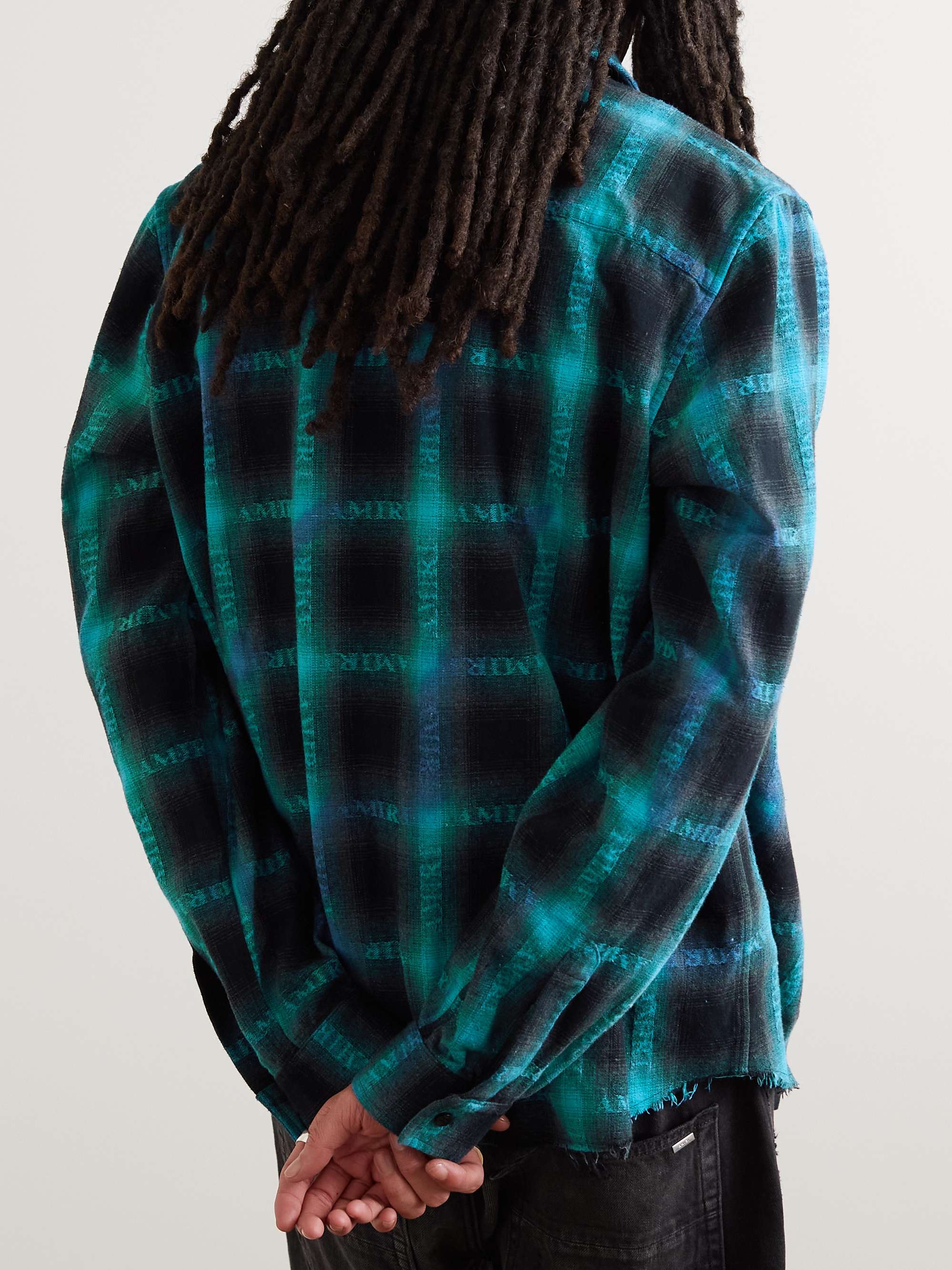 AMIRI Checked Cotton-Flannel Shirt