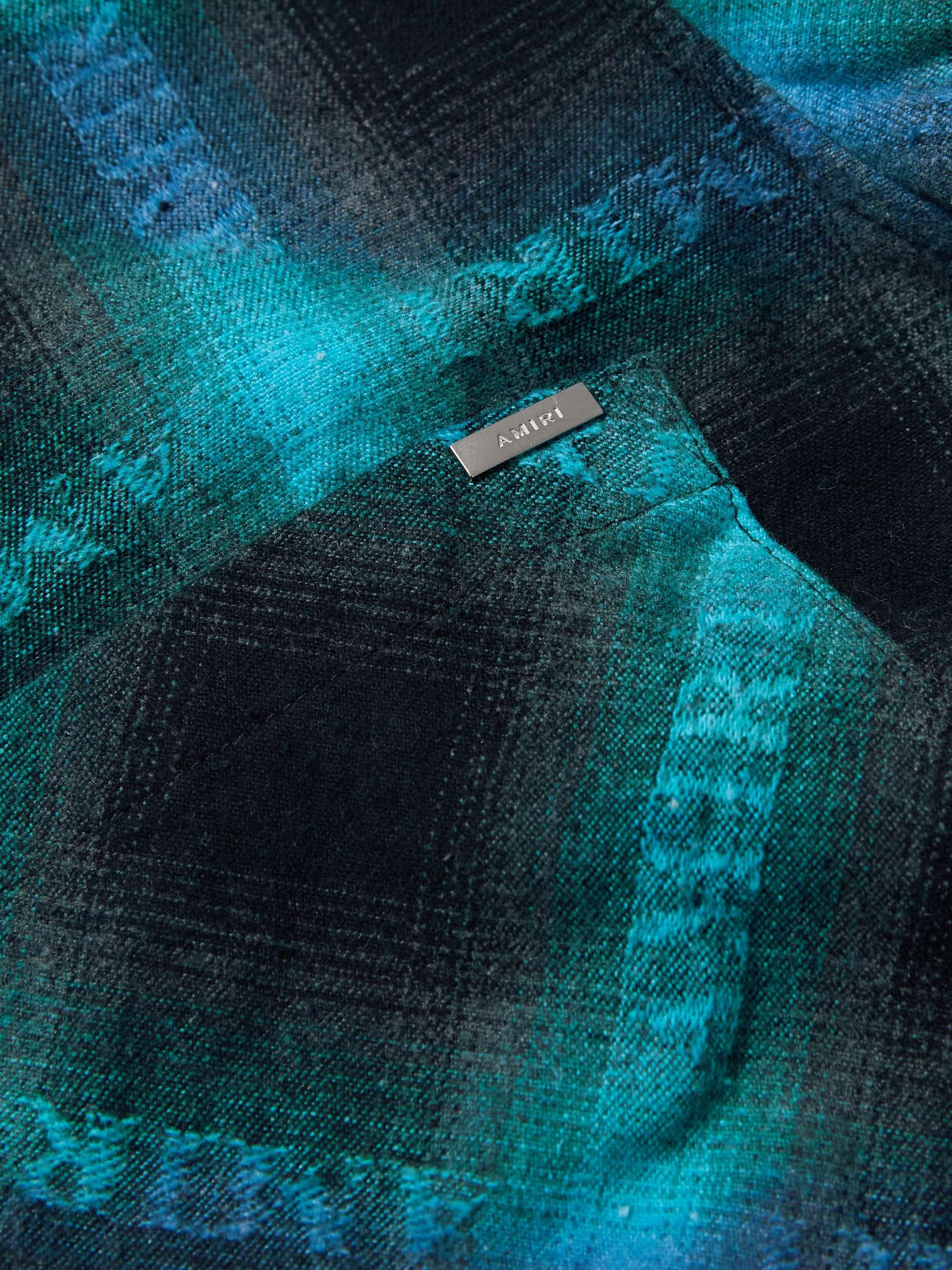 AMIRI Checked Cotton-Flannel Shirt