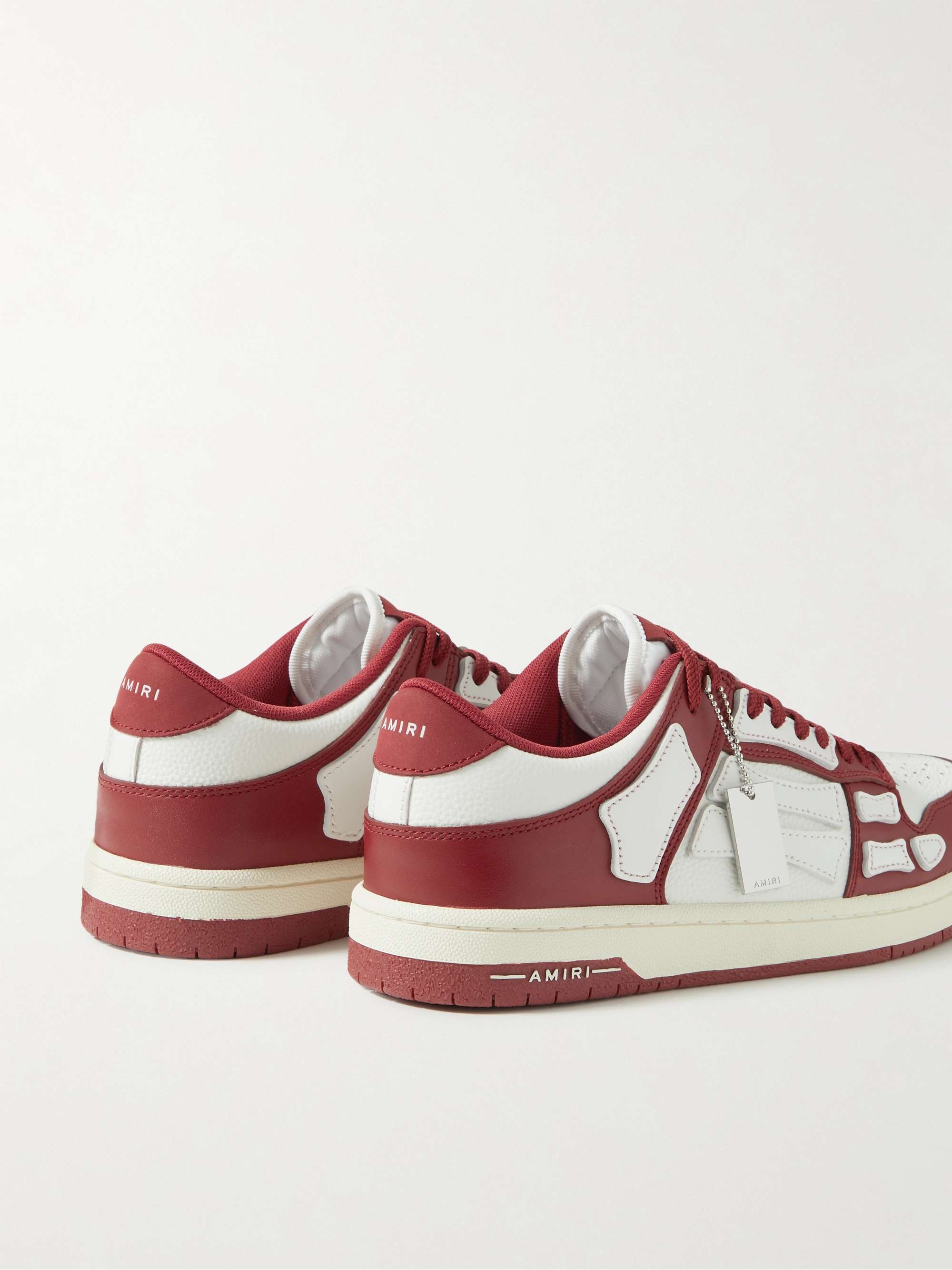 AMIRI Skel-Top Colour-Block Leather Sneakers