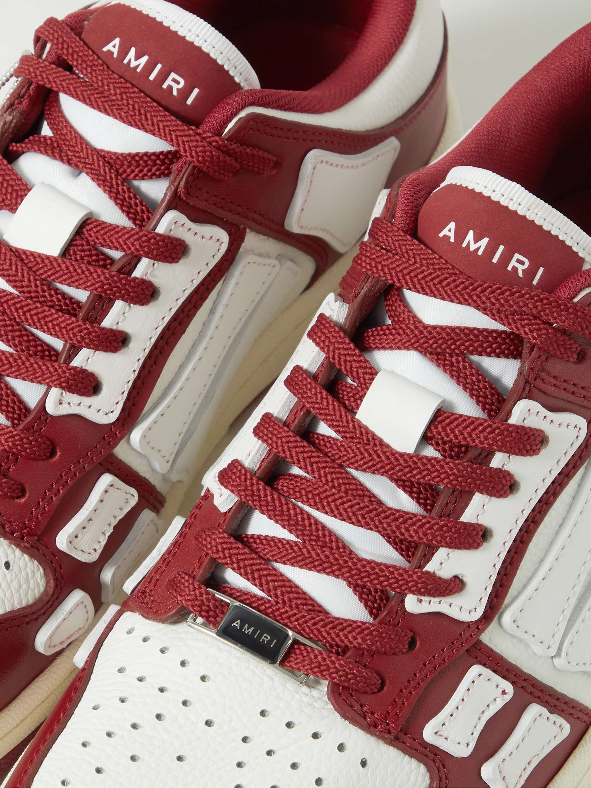 AMIRI Skel-Top Colour-Block Leather Sneakers