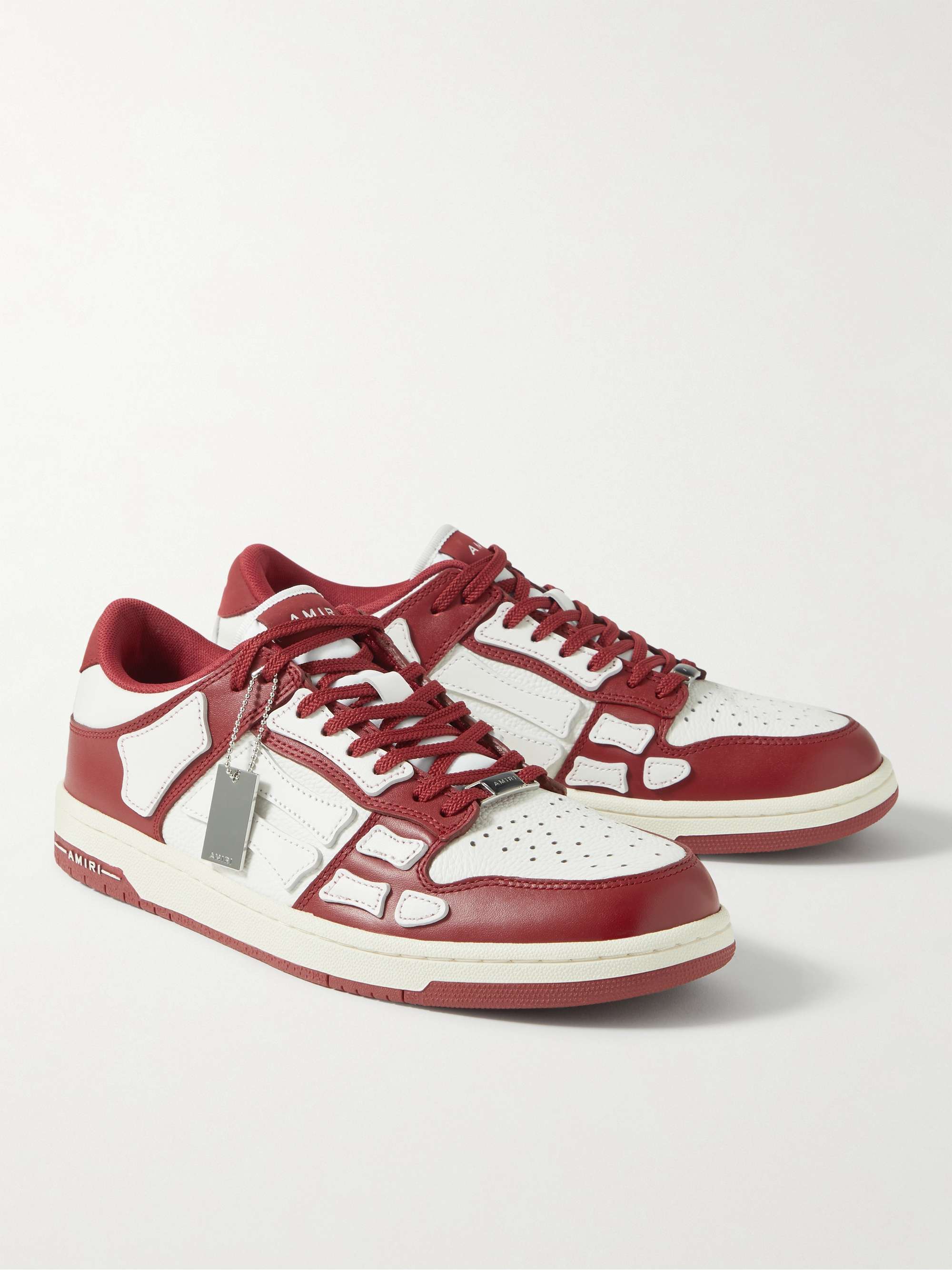AMIRI Skel-Top Colour-Block Leather Sneakers
