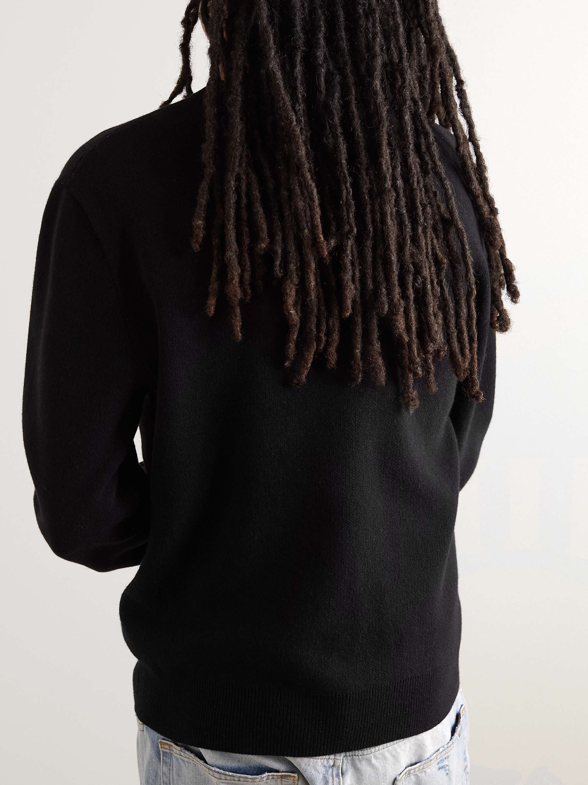 AMIRI Crystal Ball Logo-Intarsia Cashmere Sweater