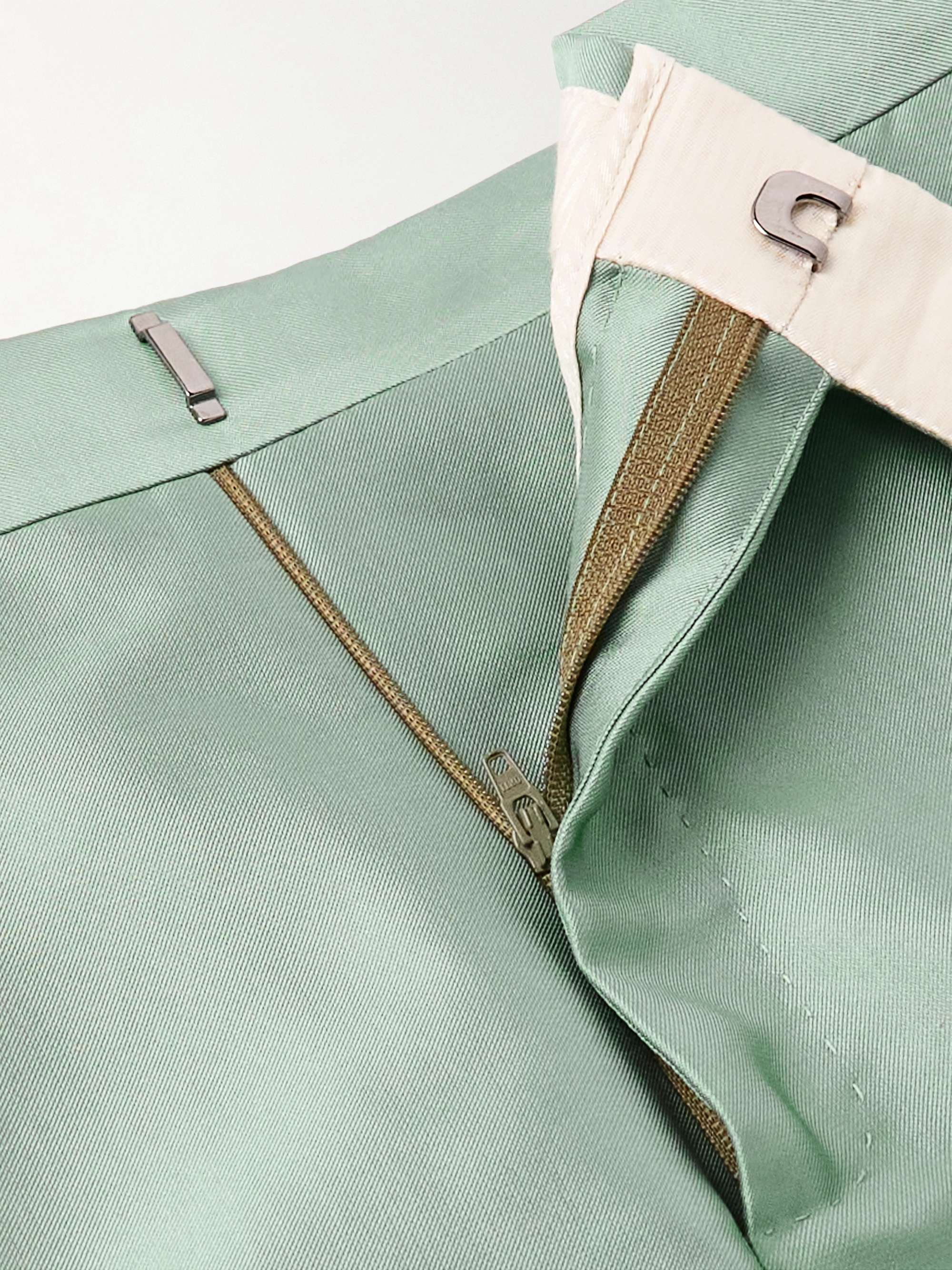 TOM FORD Shelton Straight-Leg Satin-Twill Suit Trousers