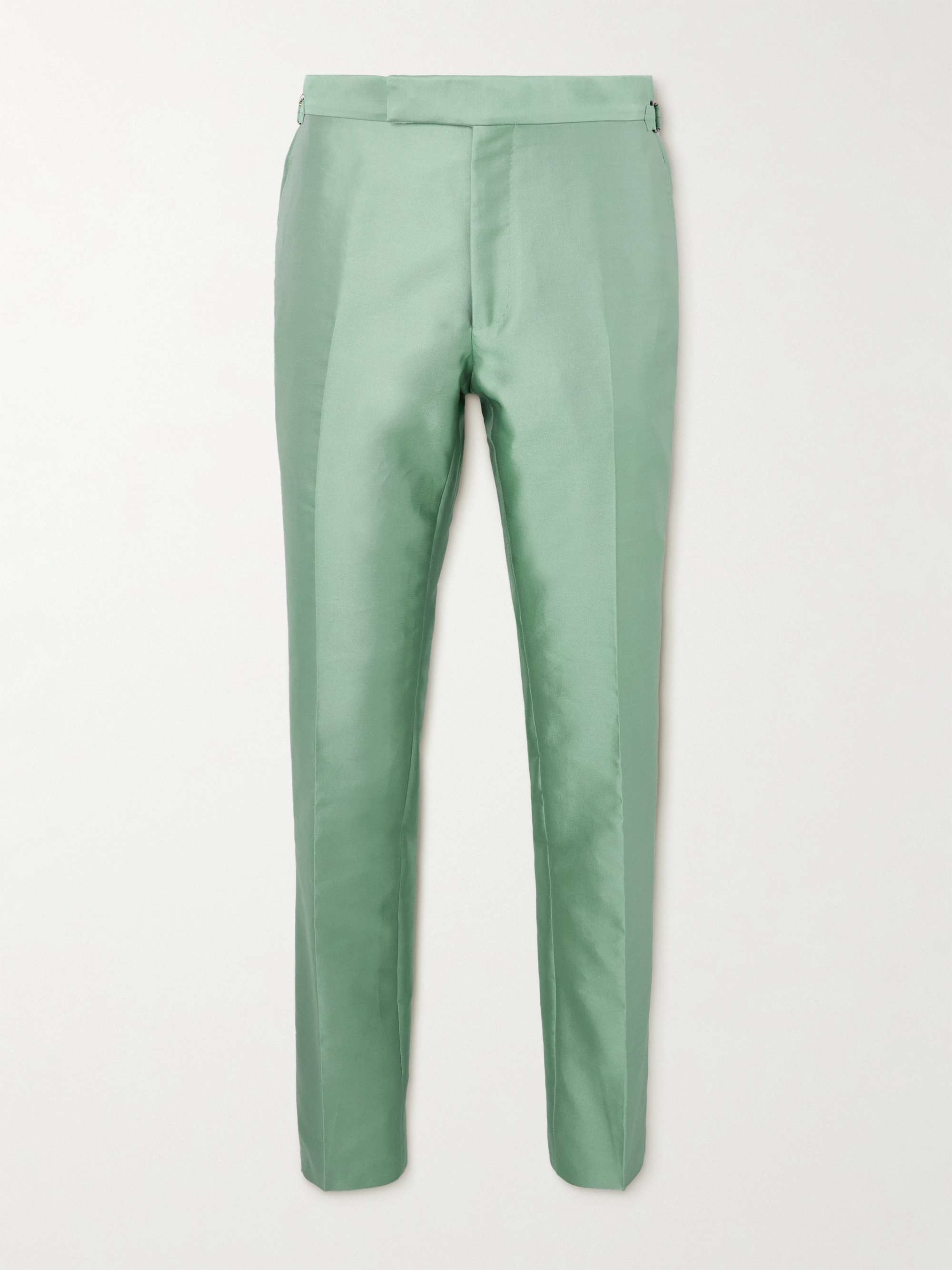 TOM FORD Shelton Straight-Leg Satin-Twill Suit Trousers | MR PORTER