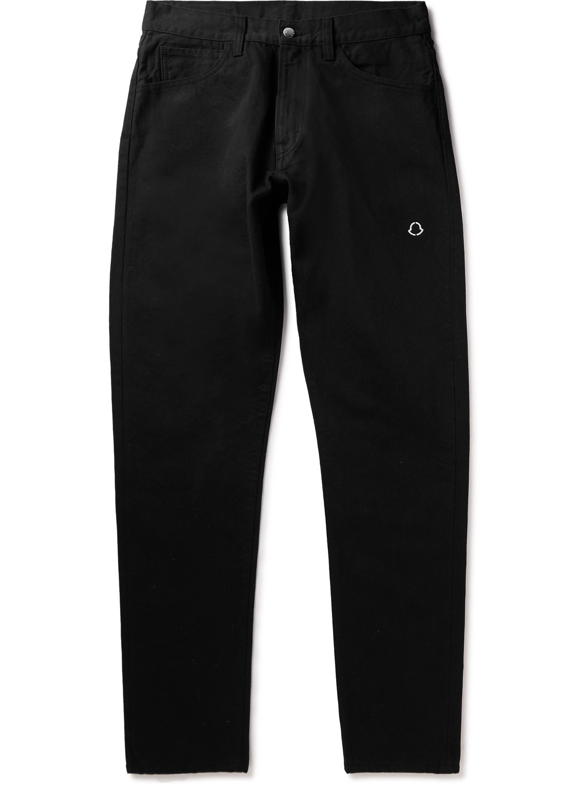 Moncler Genius 7 Moncler Fragment Hiroshi Fujiwara Man Denim Pants Black Size 34 Cotton In Black