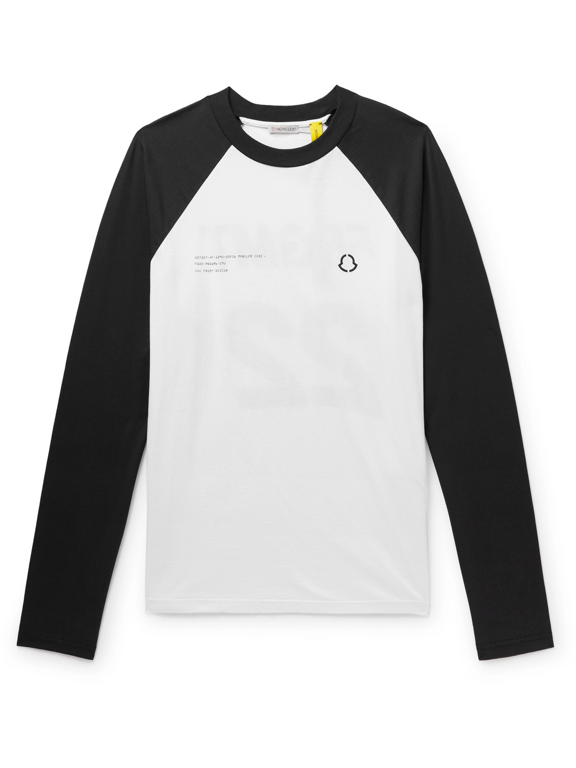 Moncler Genius Long-sleeve Cotton T-shirt In Black