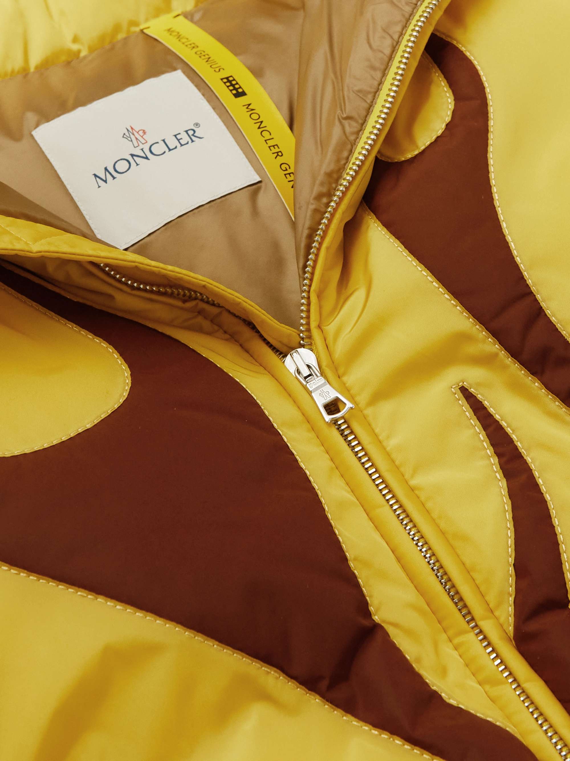 MONCLER GENIUS + 8 Palm Angels Clancy Two-Tone Shell Down Jacket