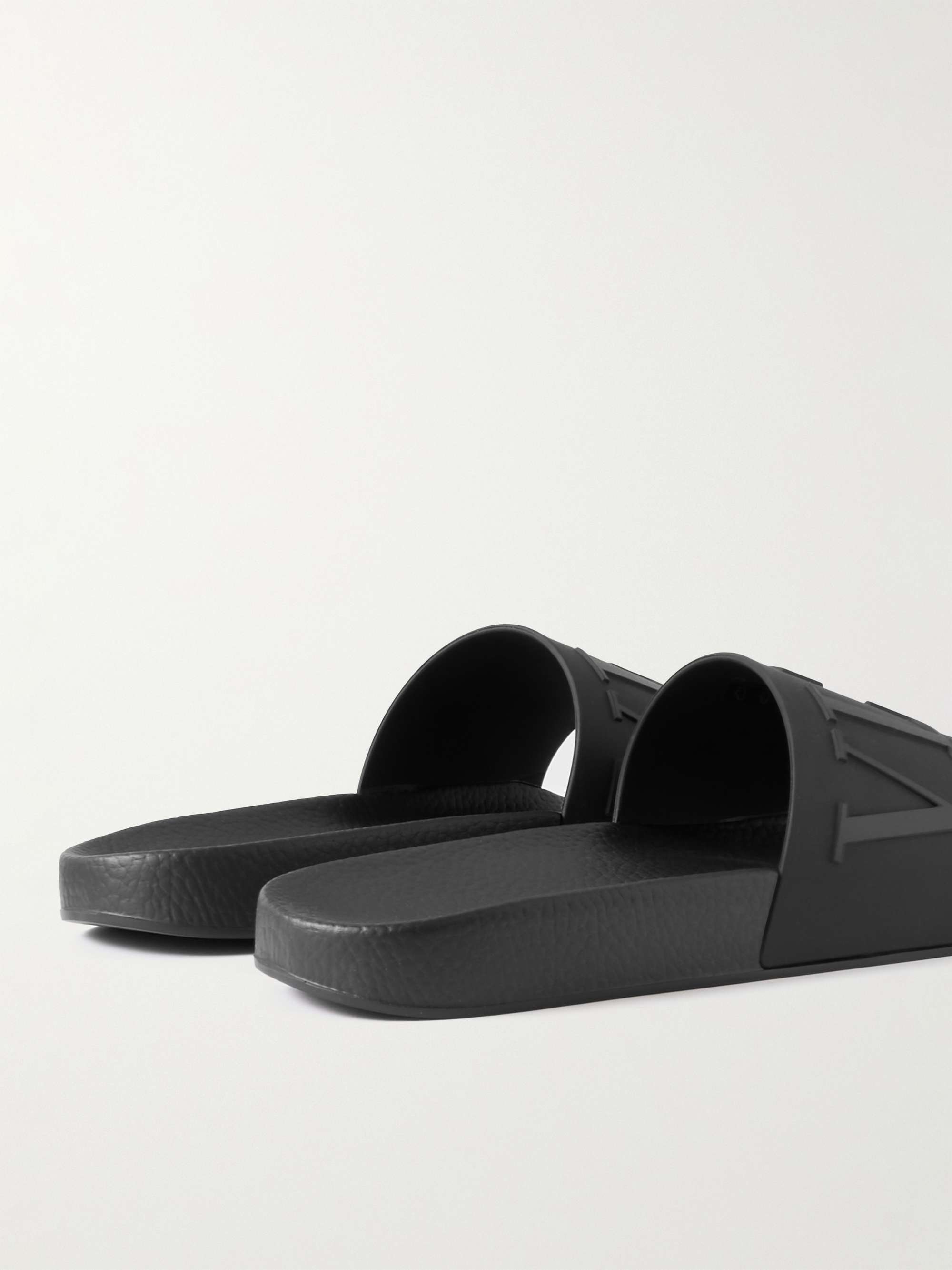 VALENTINO GARAVANI Valentino Garavani Logo-Embossed Rubber Slides