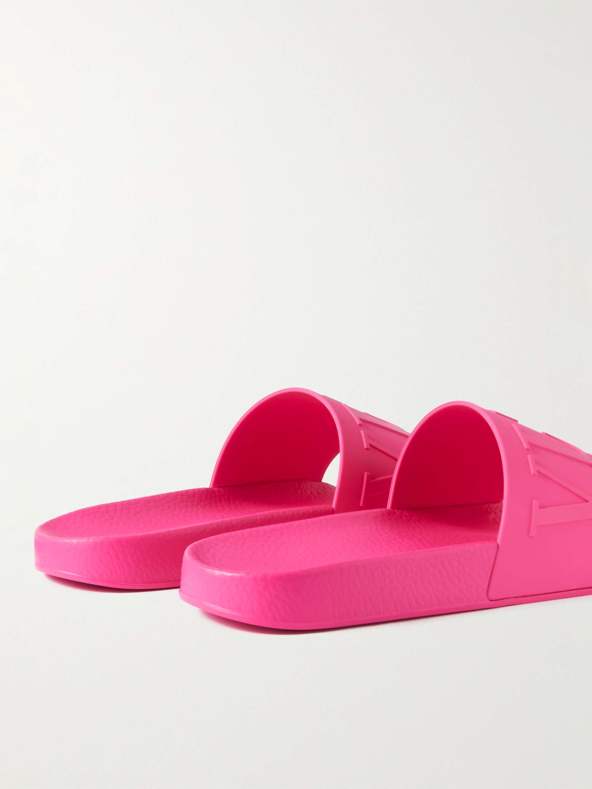 VALENTINO GARAVANI Valentino Garavani Logo-Embossed Rubber Slides