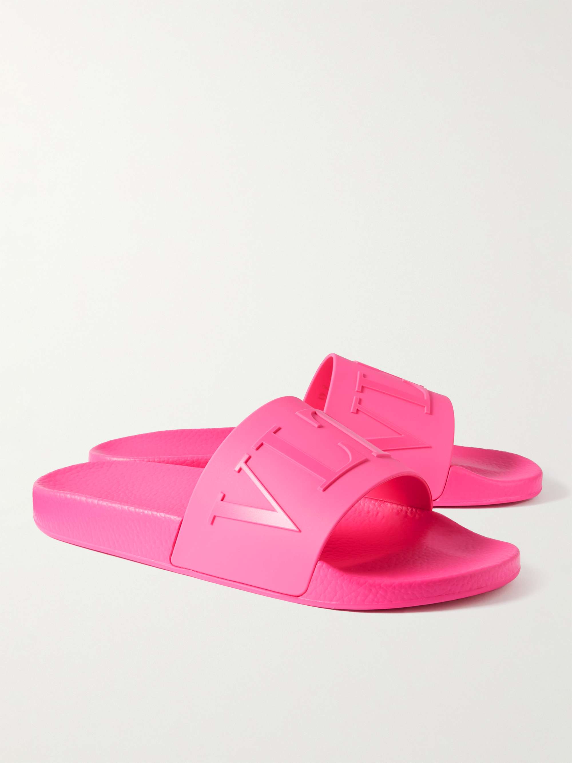 VALENTINO GARAVANI Valentino Garavani Logo-Embossed Rubber Slides