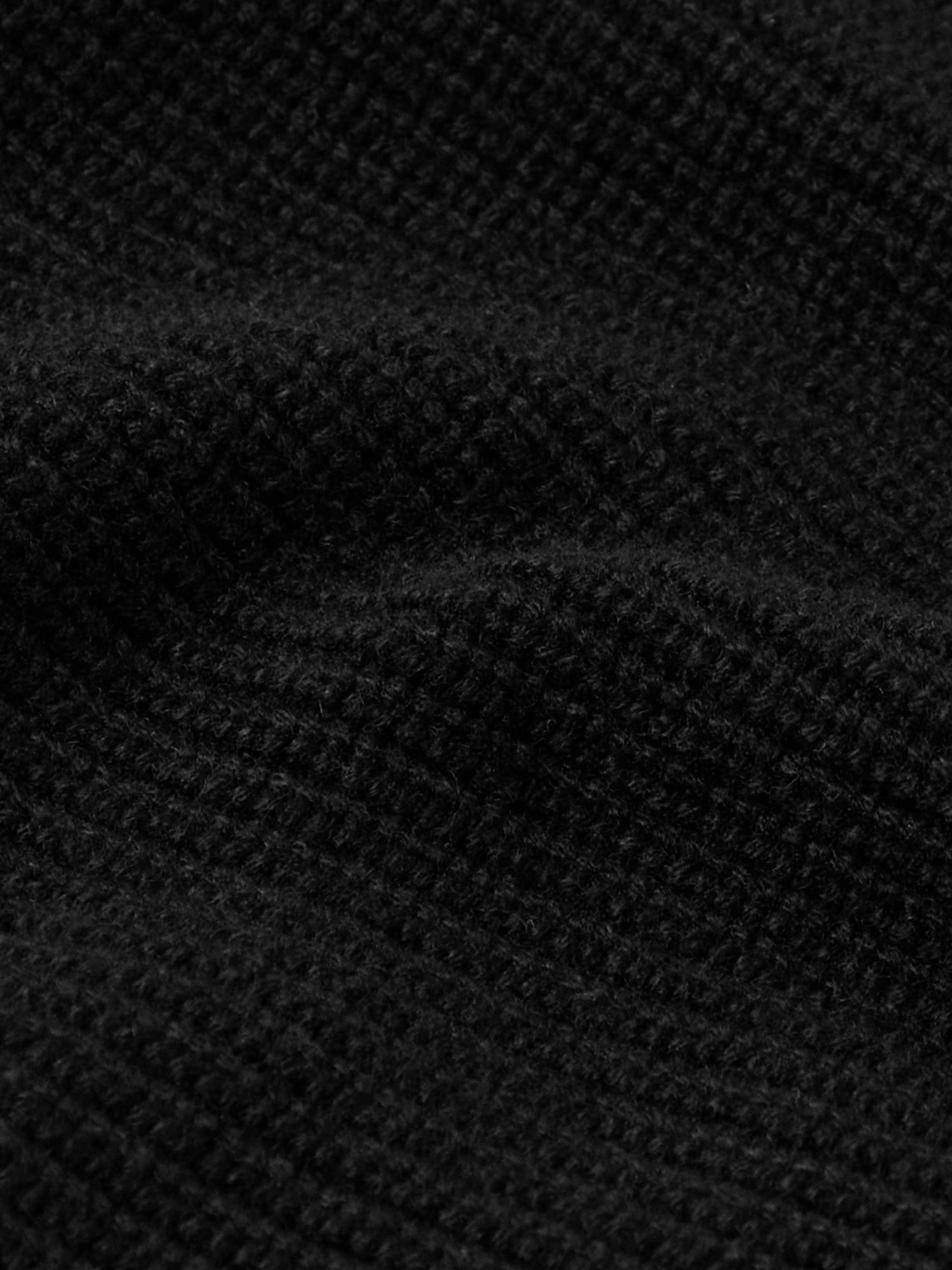 Shop Tom Ford Slim-fit Shawl-collar Ribbed Cashmere Cardigan In Black