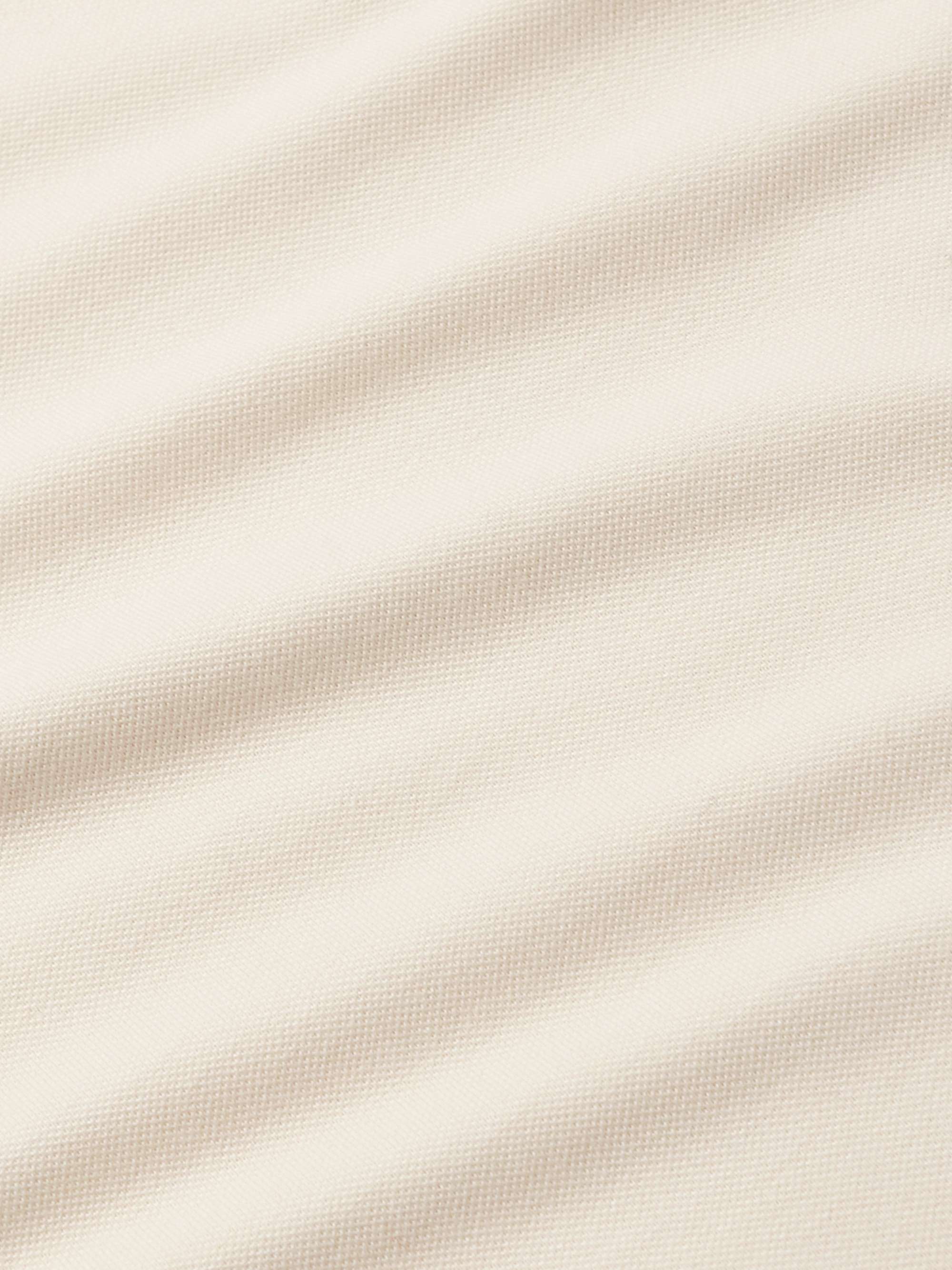 TOM FORD Cotton and Silk-Blend Piqué Polo Shirt
