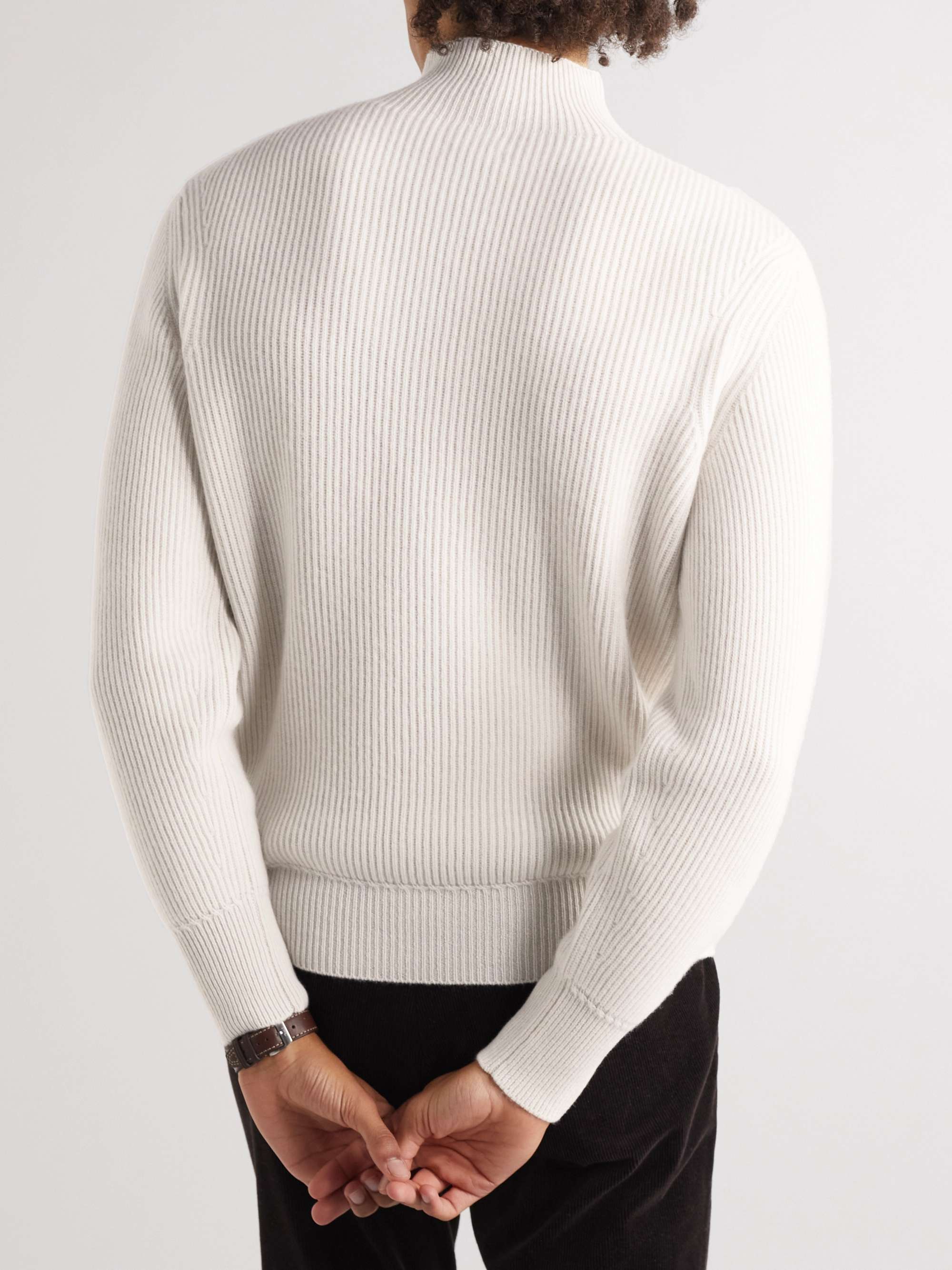 TOM FORD Ribbed Cashmere Rollneck Sweater