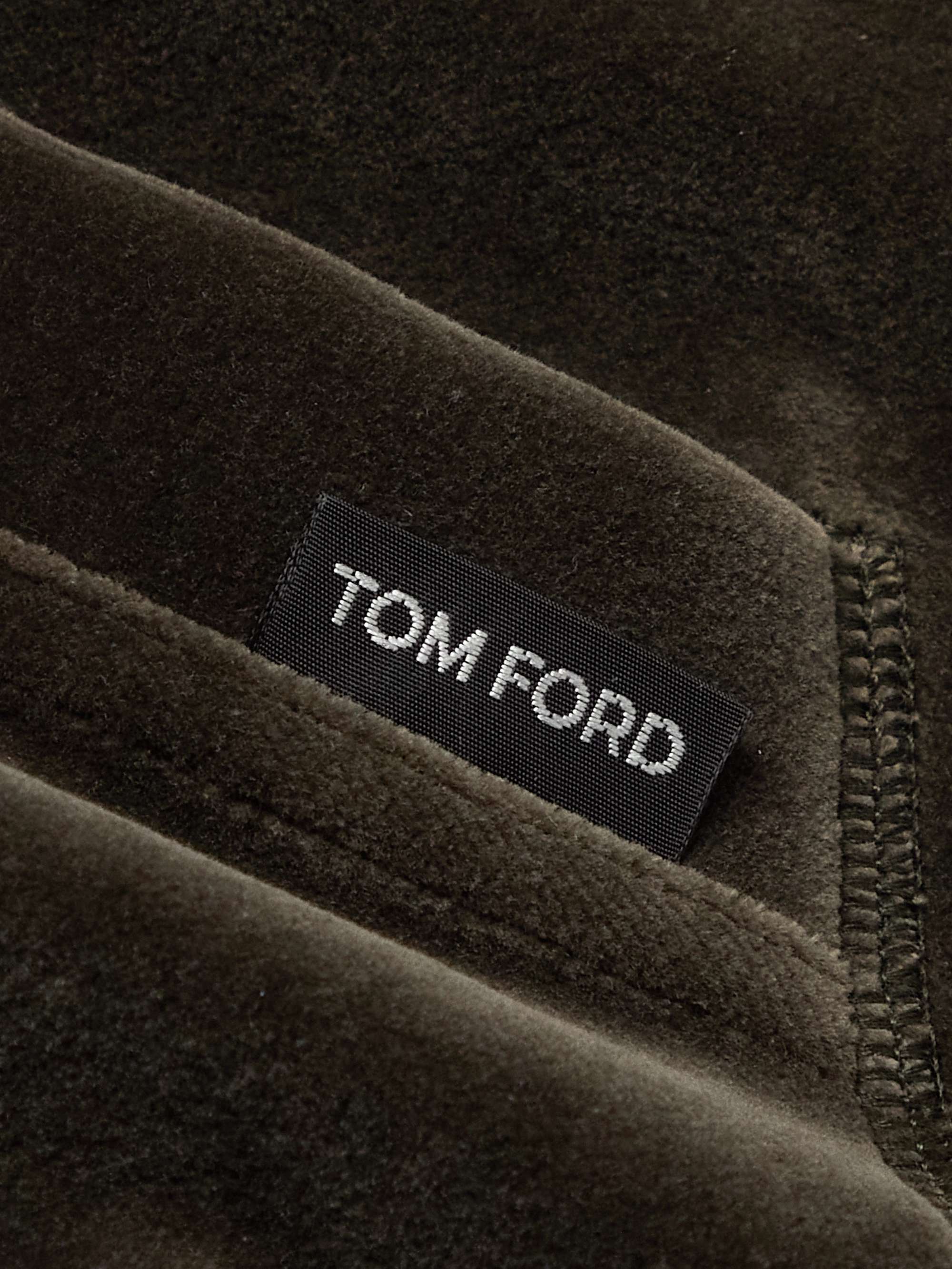 TOM FORD Cotton-Blend Velour Track Jacket