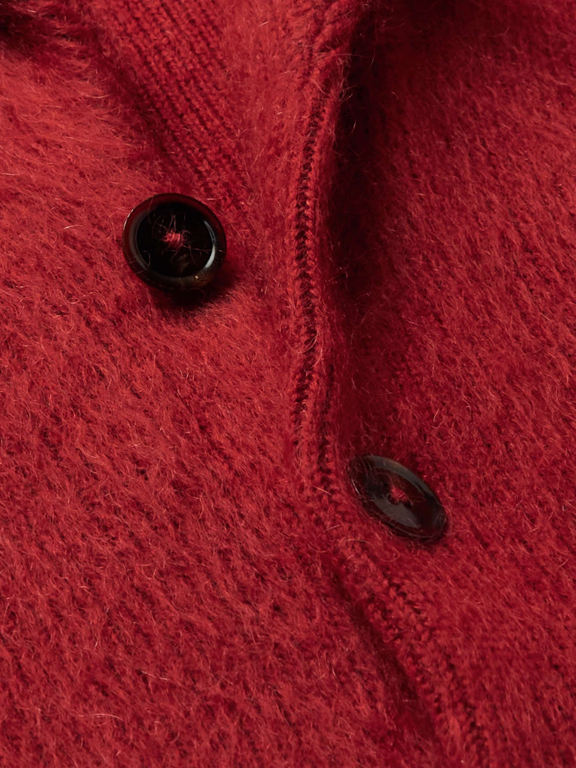 TOM FORD Shawl-Collar Wool, Silk and Mohair-Blend Cardigan
