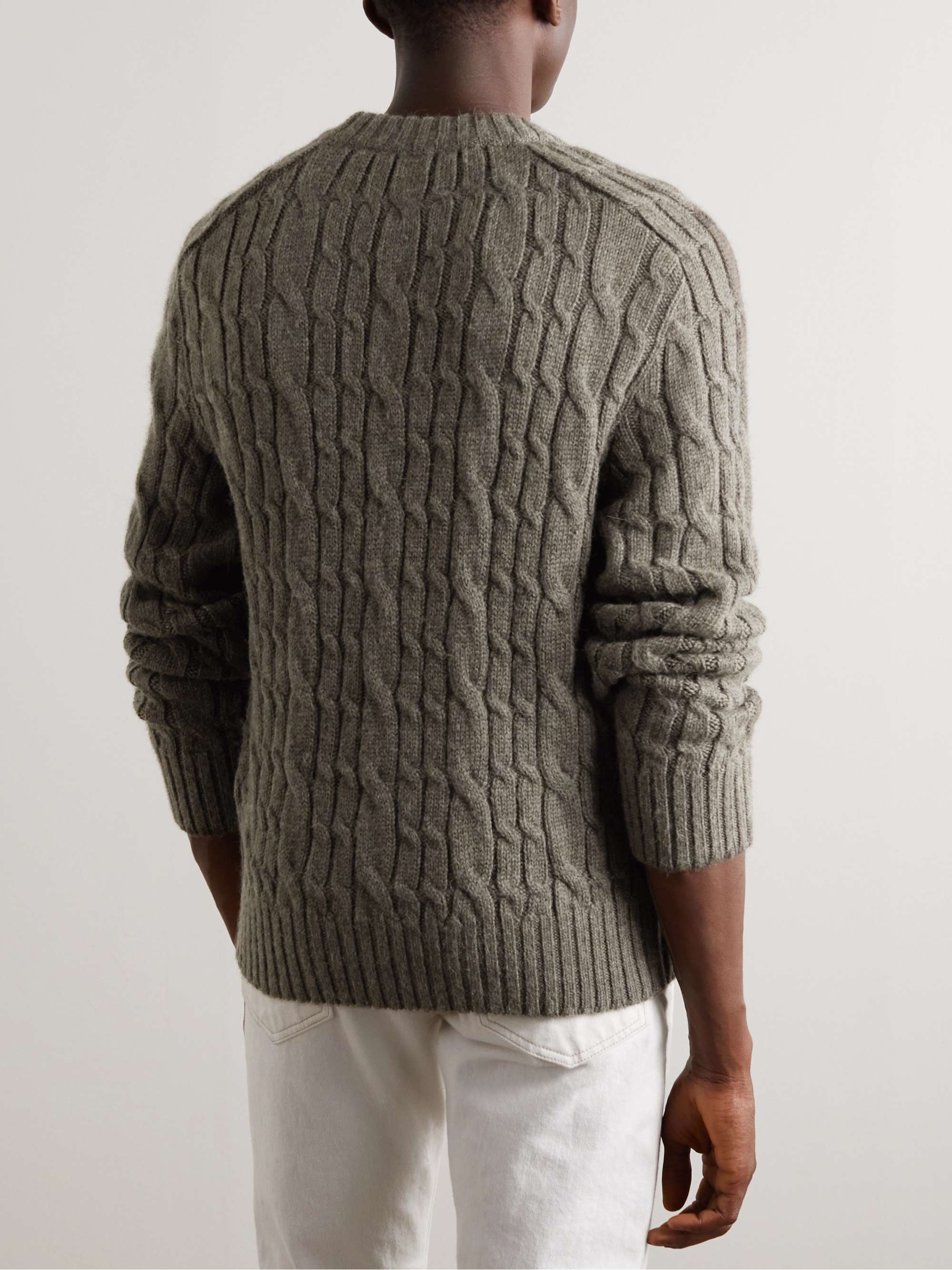TOM FORD Cable-Knit Alpaca Sweater