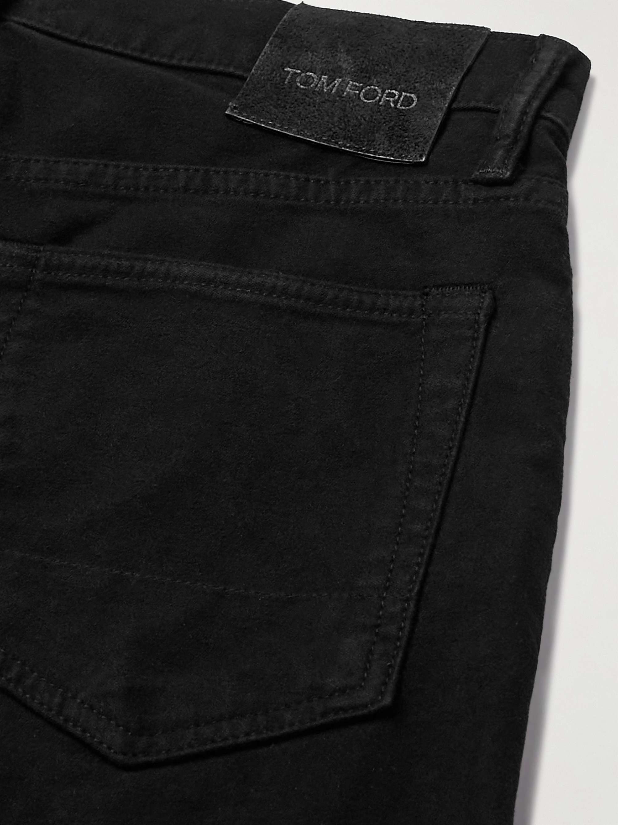 TOM FORD Slim-Fit Cotton-Blend Moleskin Trousers