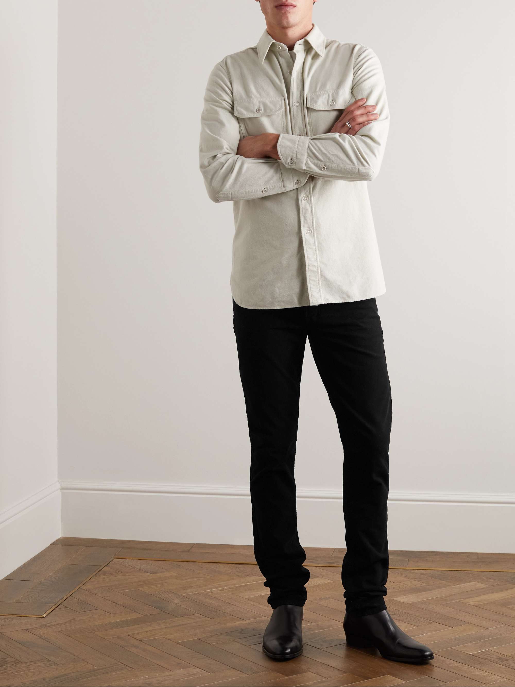 Slim fit moleskin sales trousers