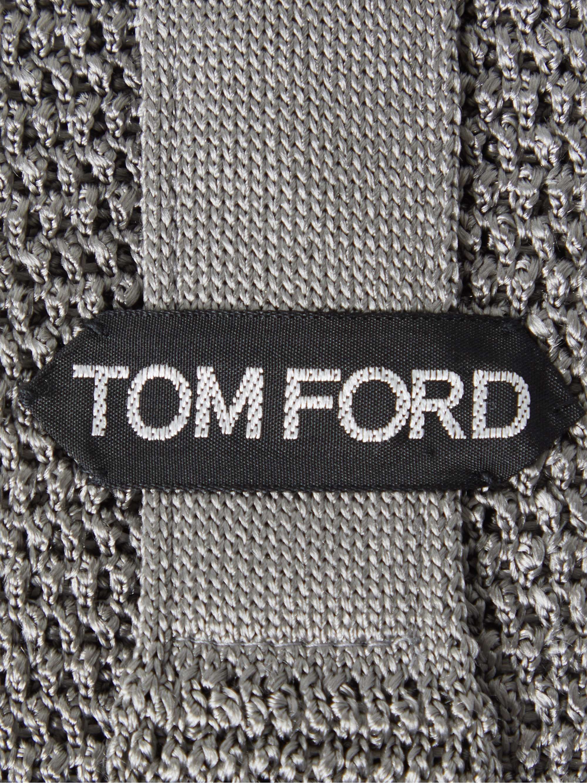TOM FORD 7.5cm Knitted Silk Tie