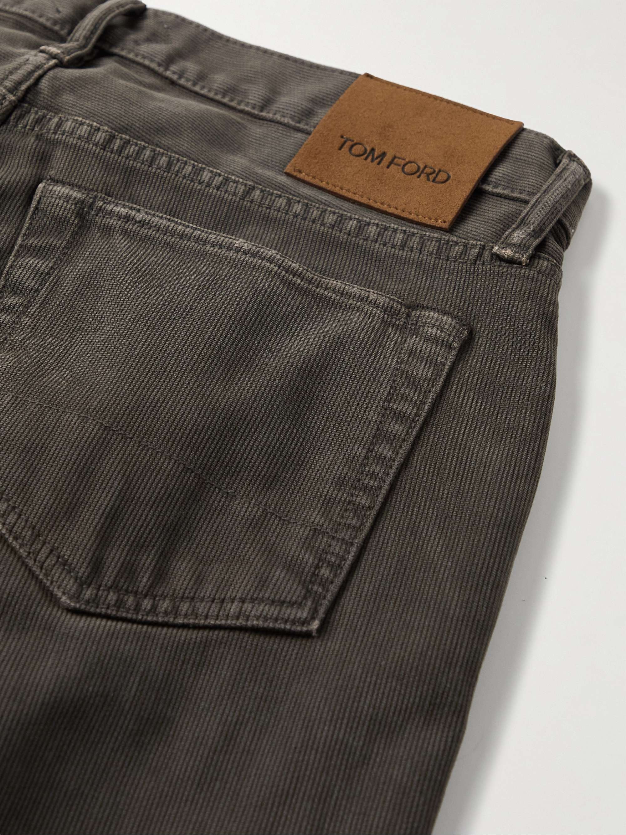 TOM FORD Slim-Fit Cotton-Corduory Trousers