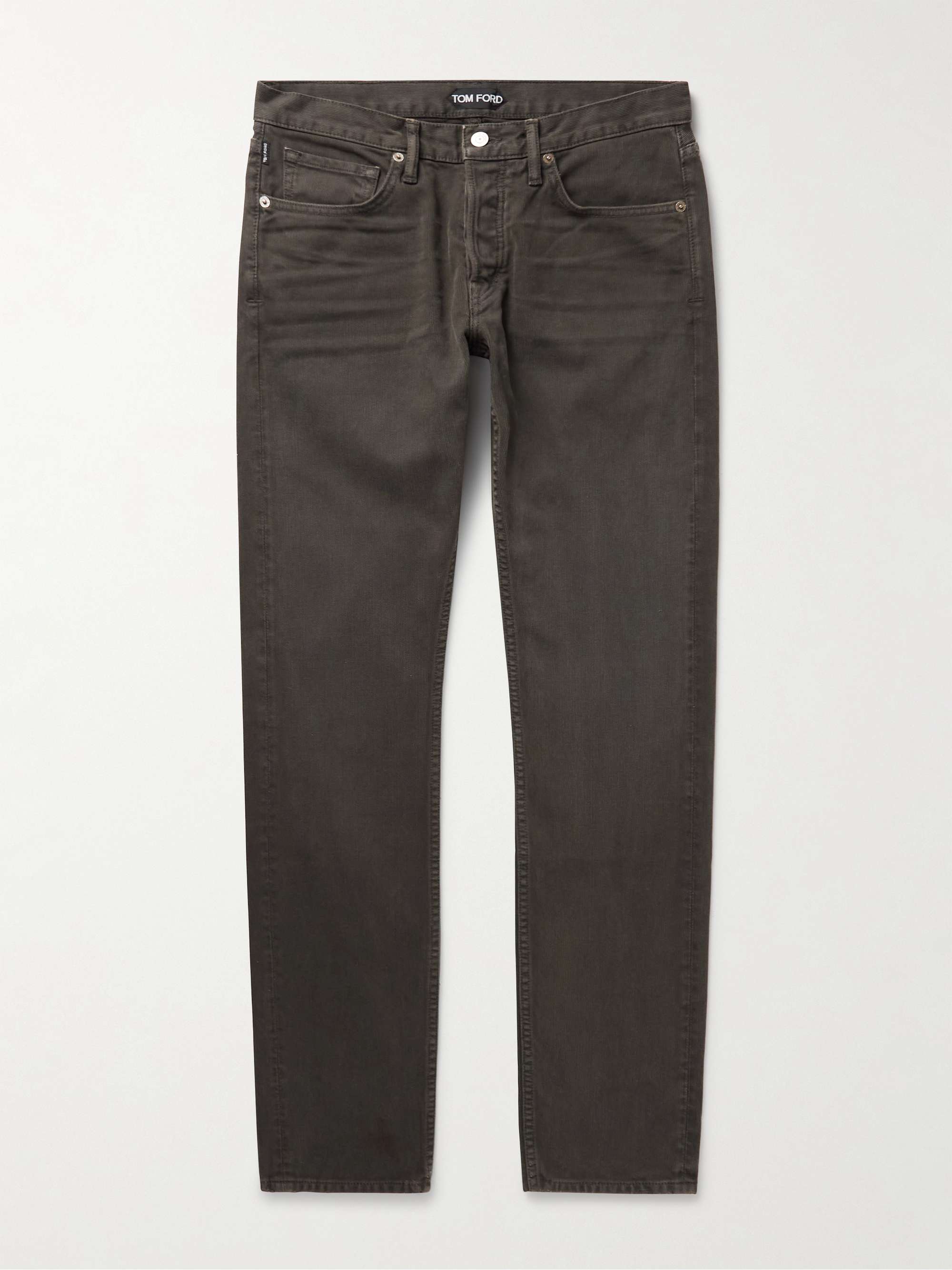 TOM FORD Slim-Fit Cotton-Corduory Trousers