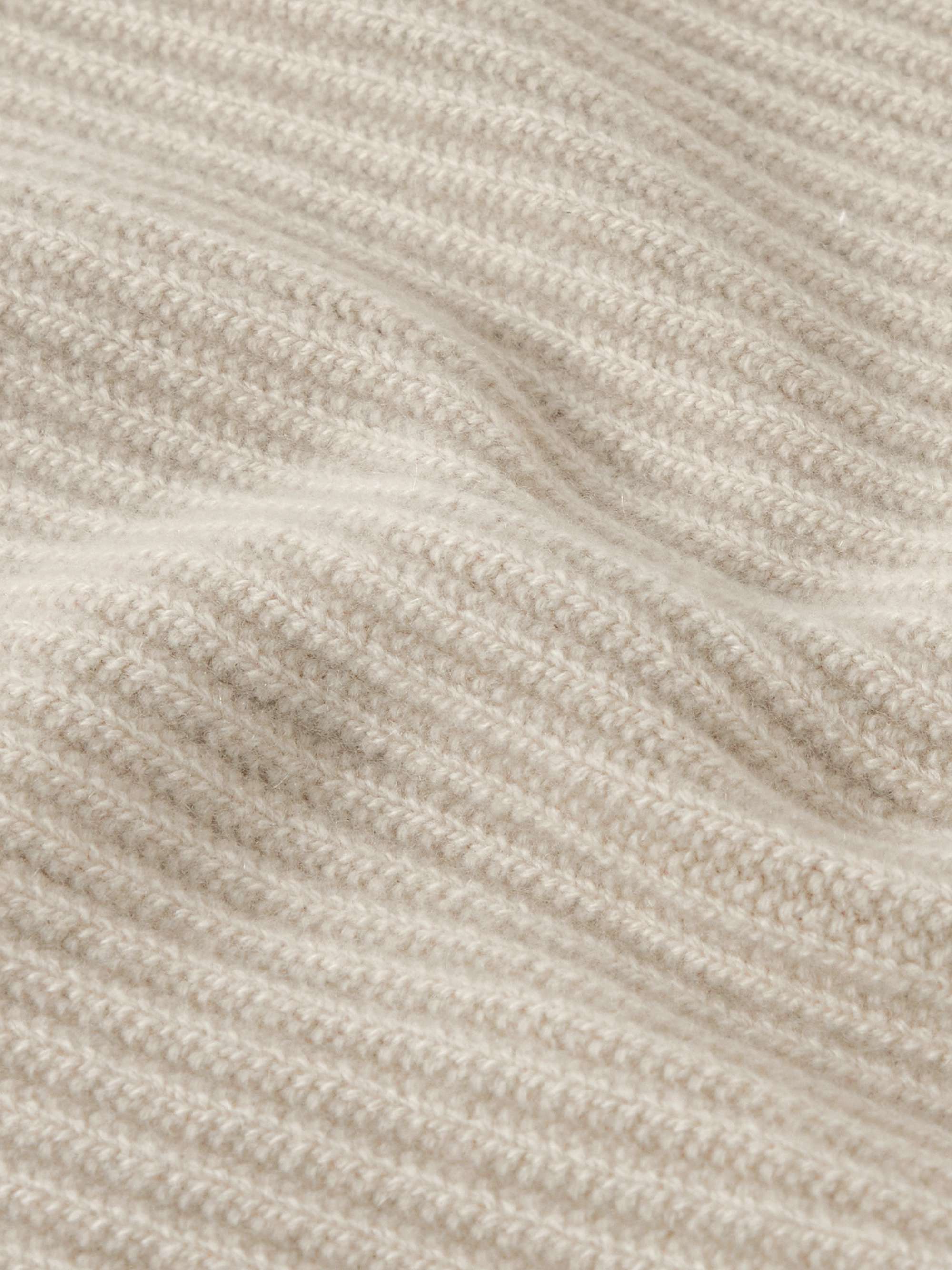 TOM FORD Ribbed Wool and Cashmere-Blend Zip-Up Cardigan