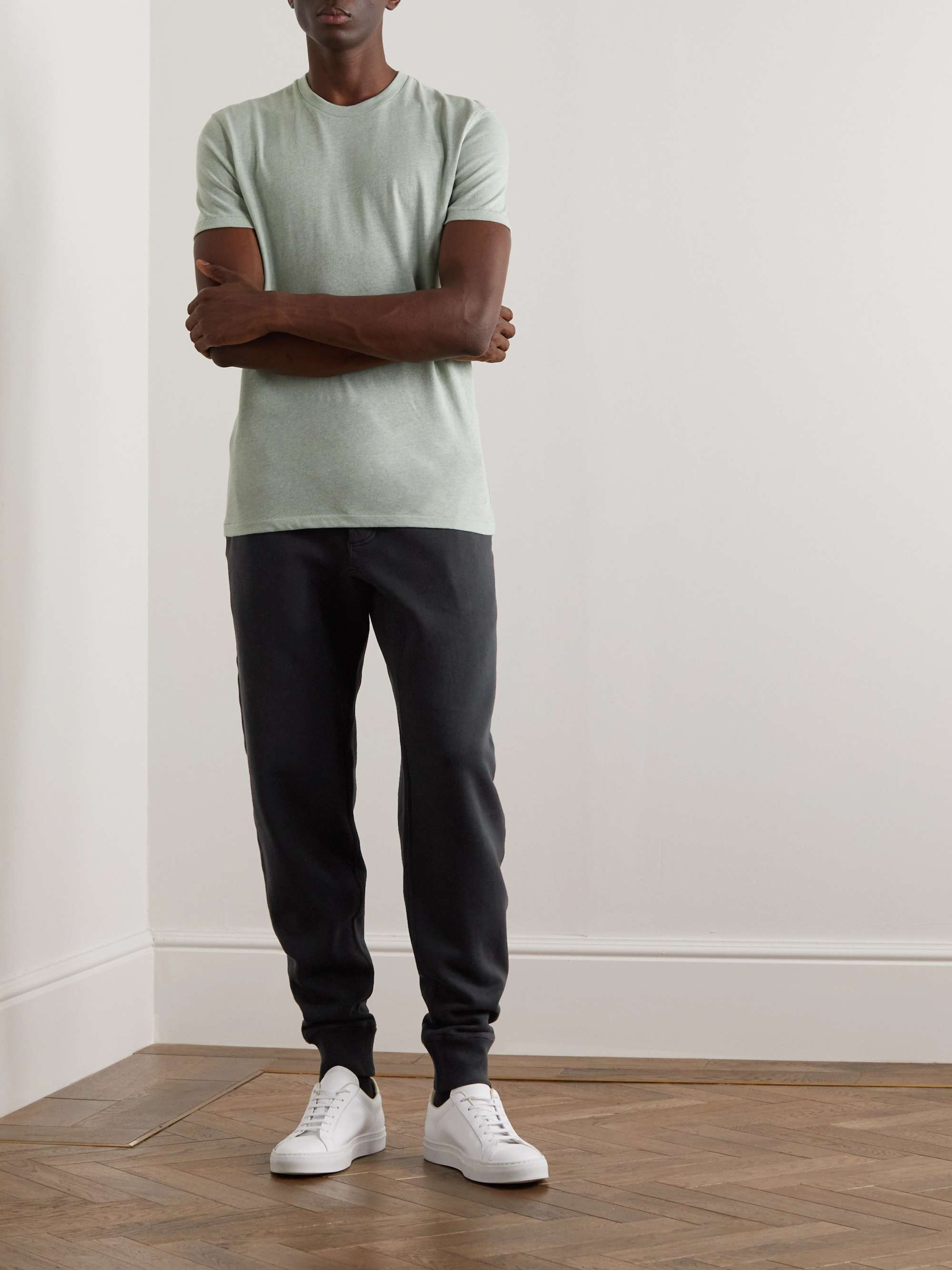 TOM FORD Tapered Garment-Dyed Cotton-Jersey Sweatpants for Men | MR PORTER