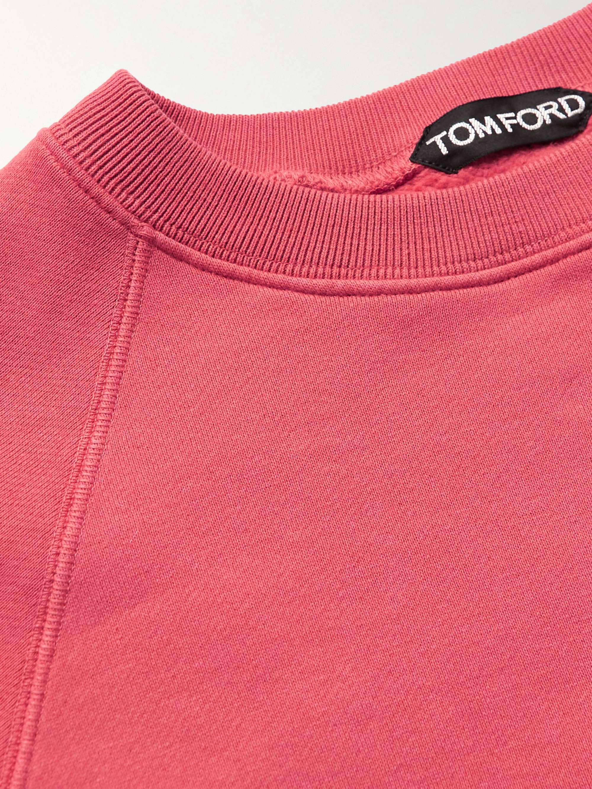 TOM FORD Garment-Dyed Cotton-Jersey Sweatshirt