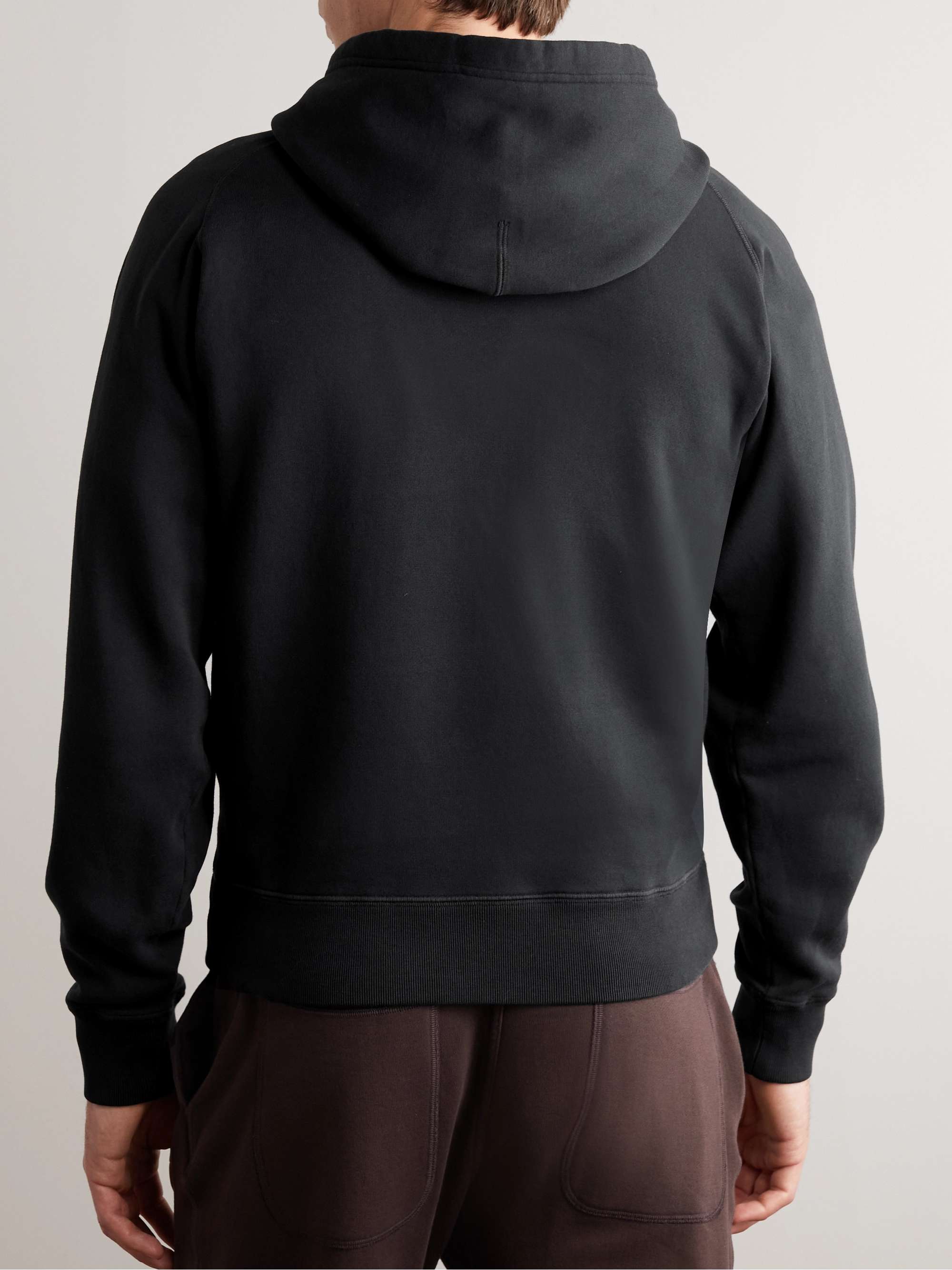 TOM FORD Garment-Dyed Cotton-Jersey Hoodie