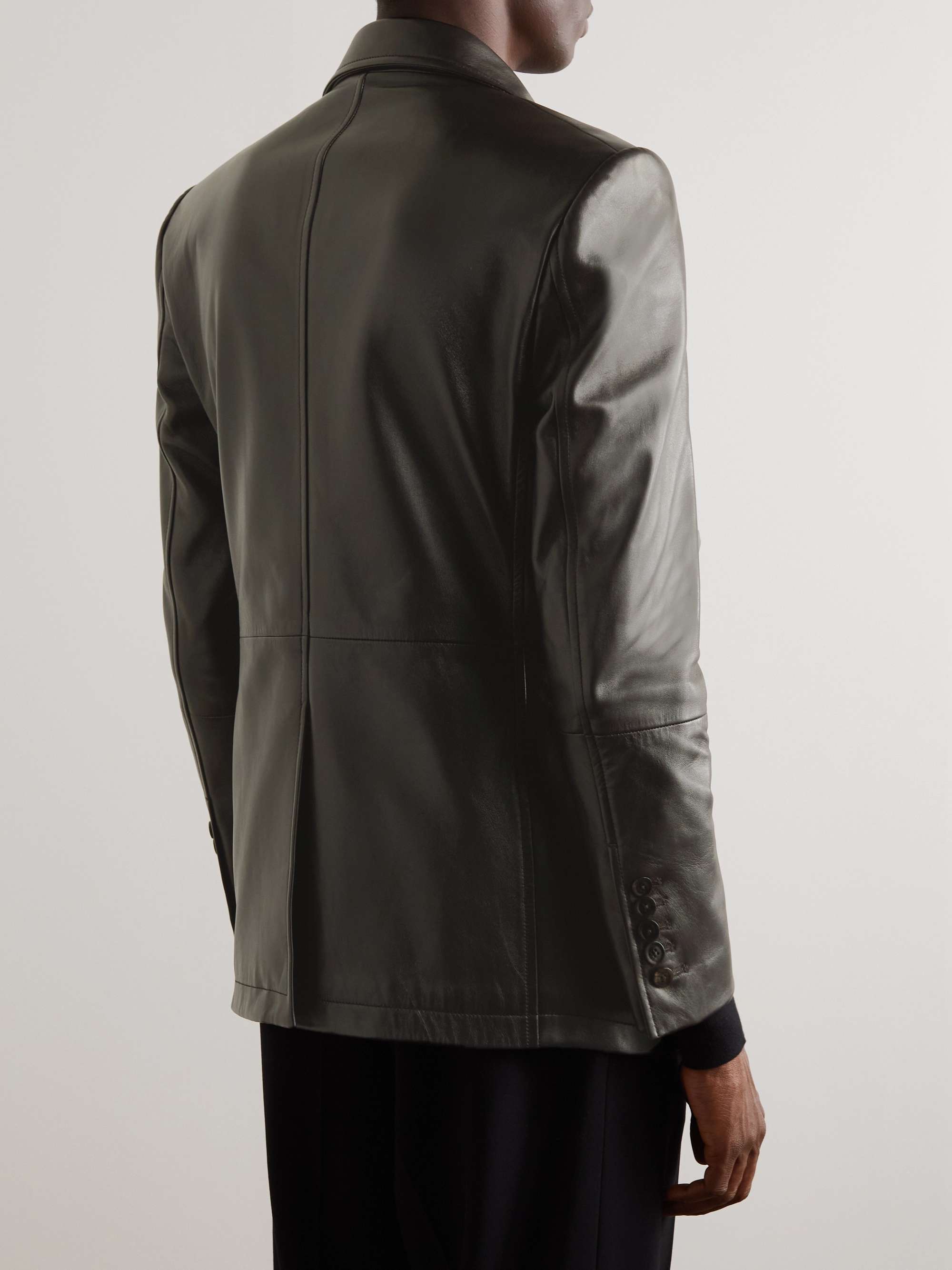 TOM FORD Leather Blazer