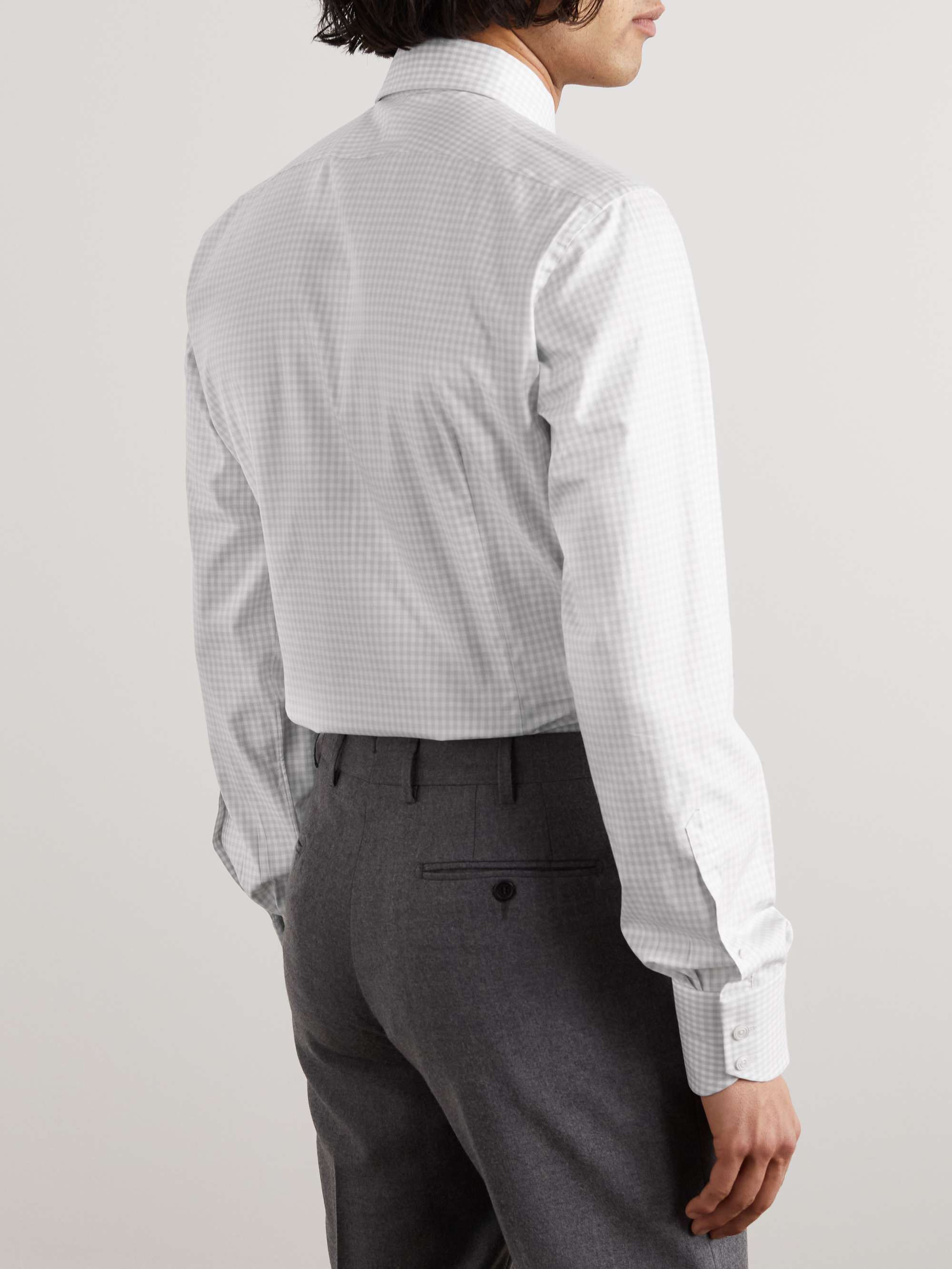 TOM FORD Gingham Cotton-Twill Shirt