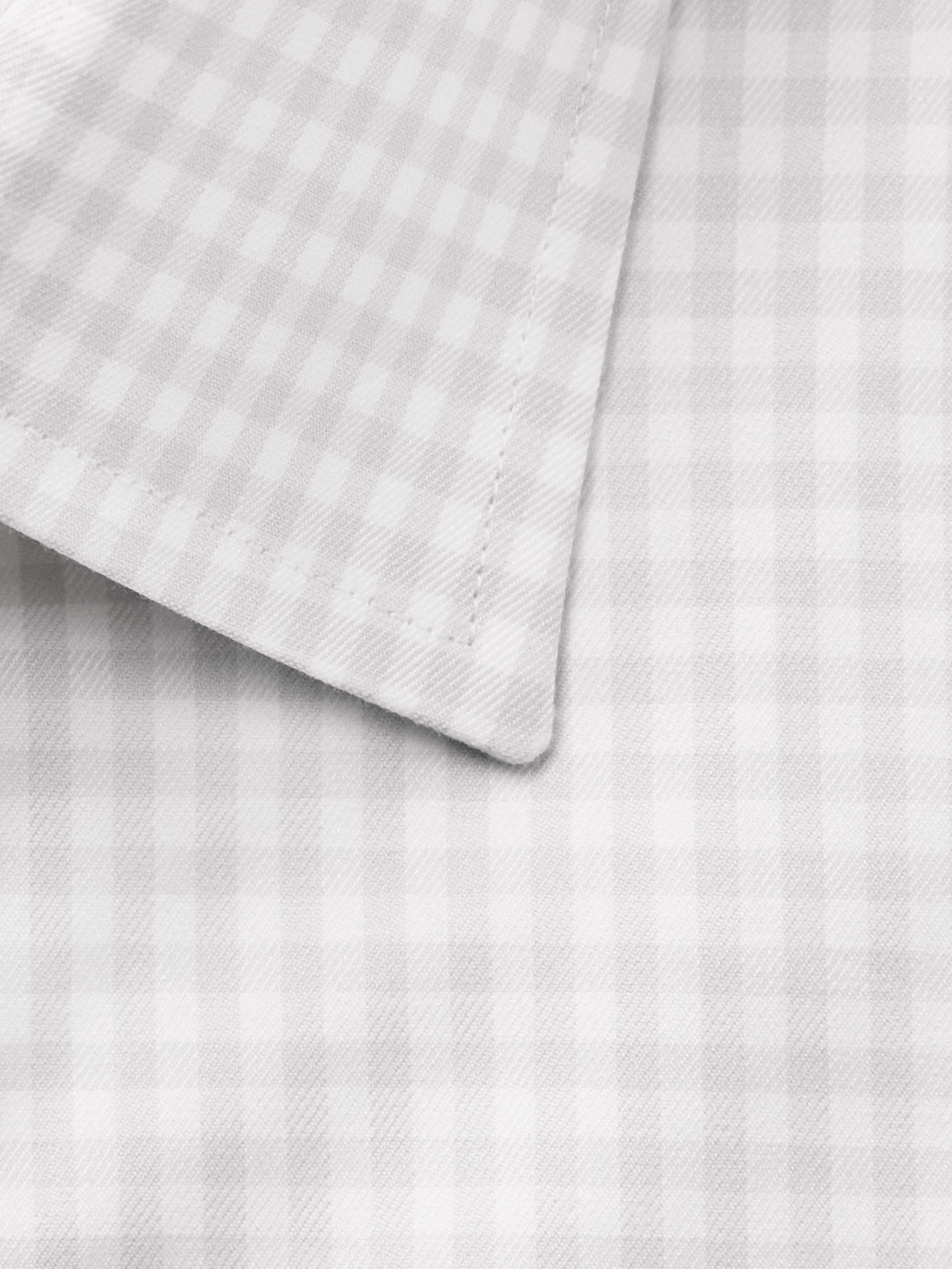 TOM FORD Gingham Cotton-Twill Shirt