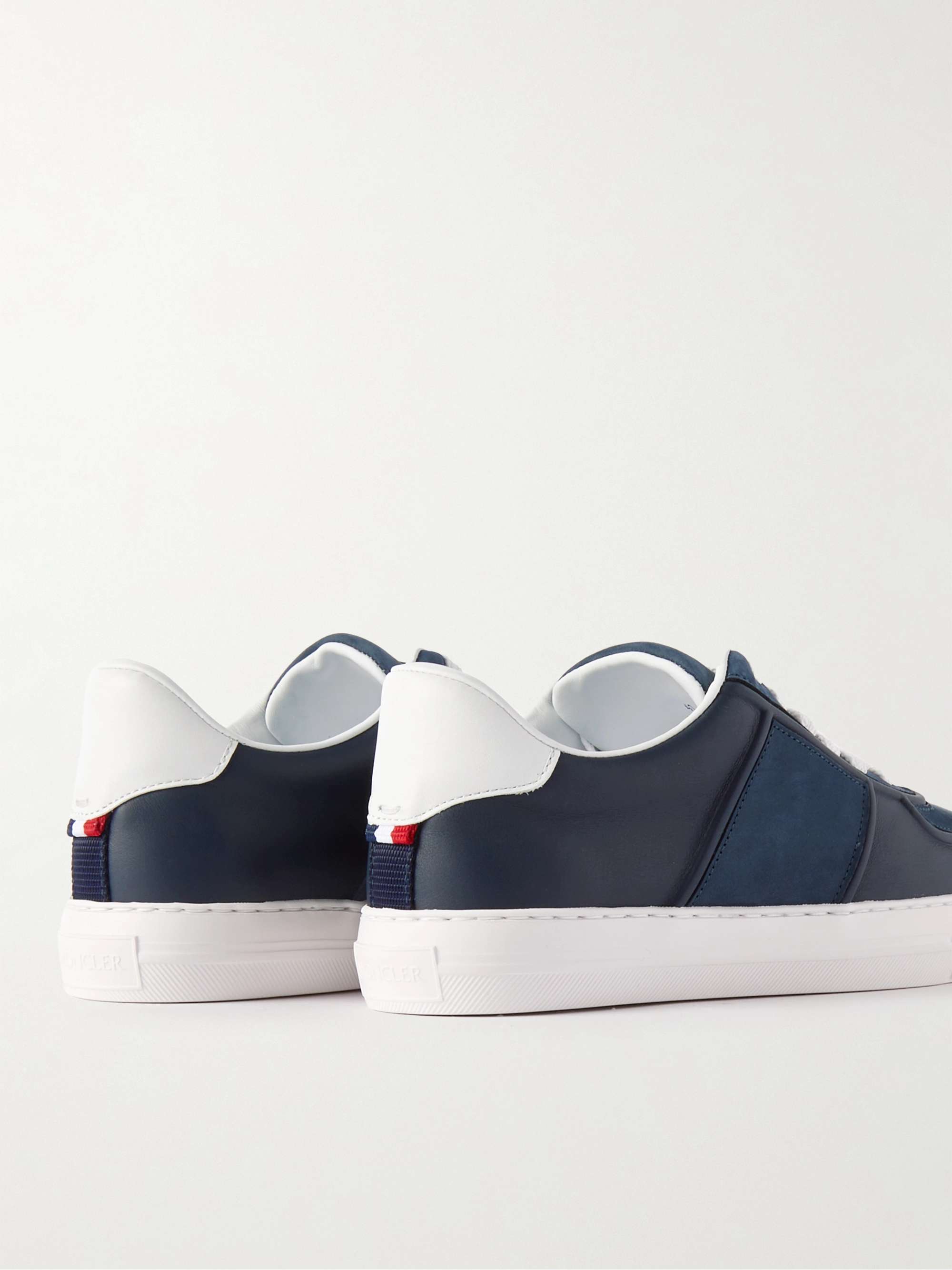 MONCLER Neue York Leather and Suede Sneakers