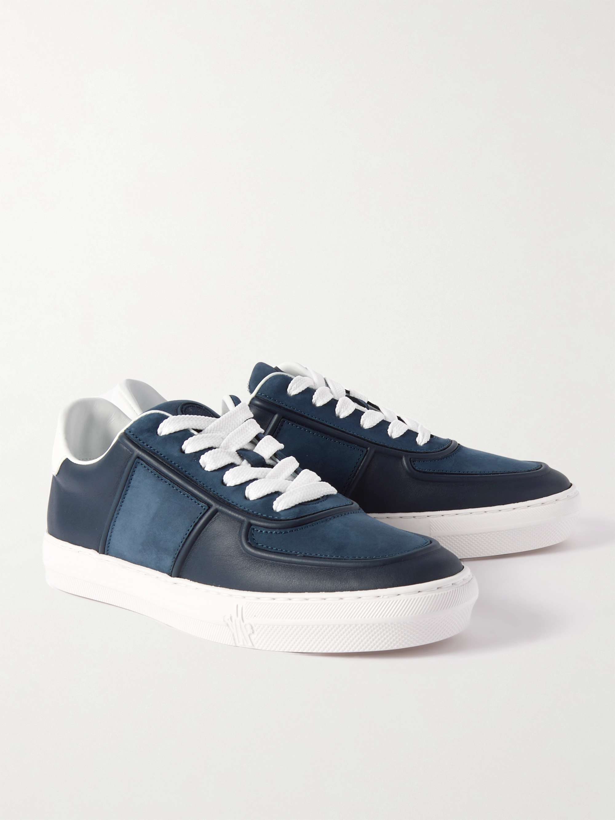 MONCLER Neue York Leather and Suede Sneakers