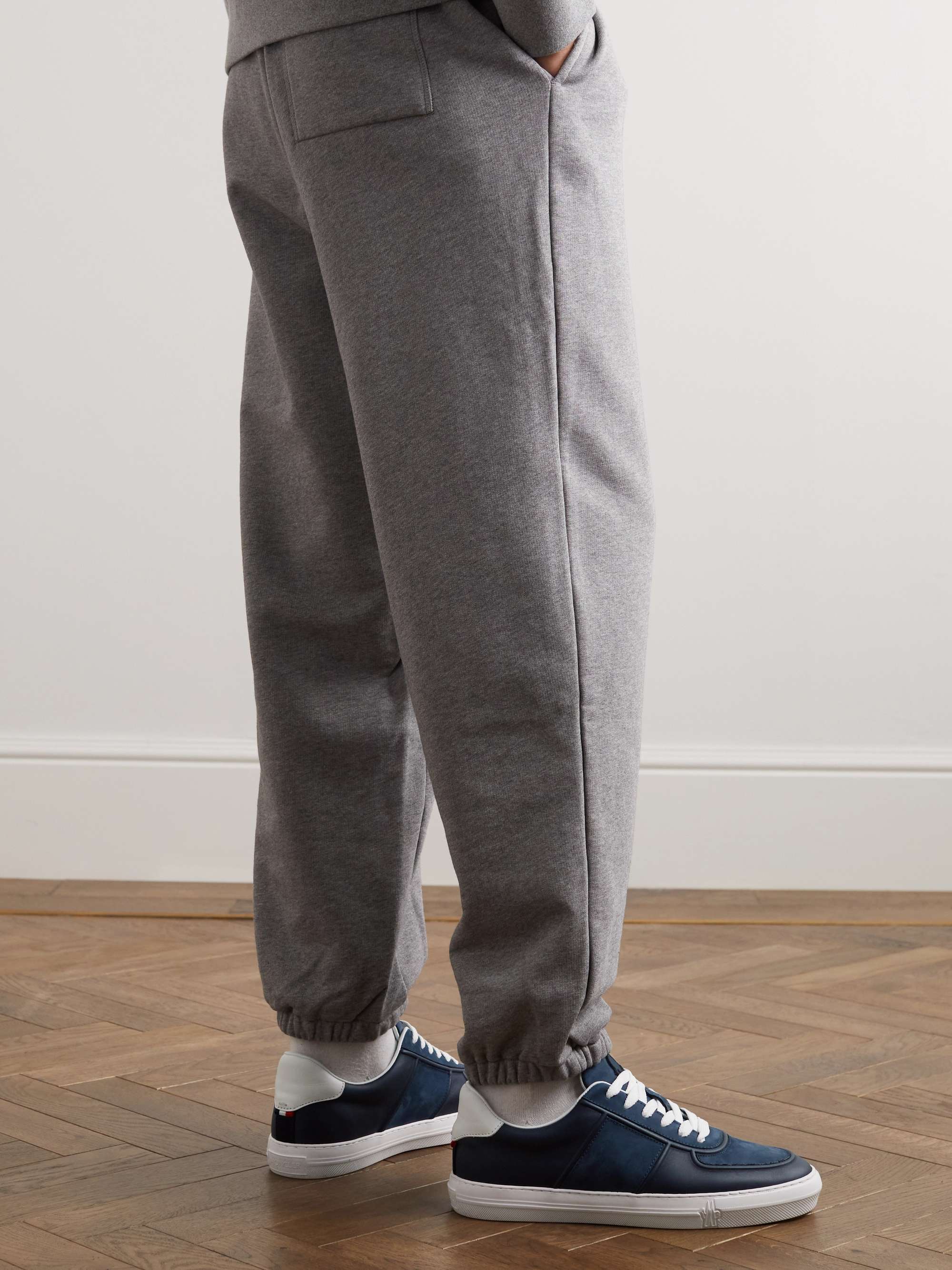 MONCLER Neue York Leather and Suede Sneakers