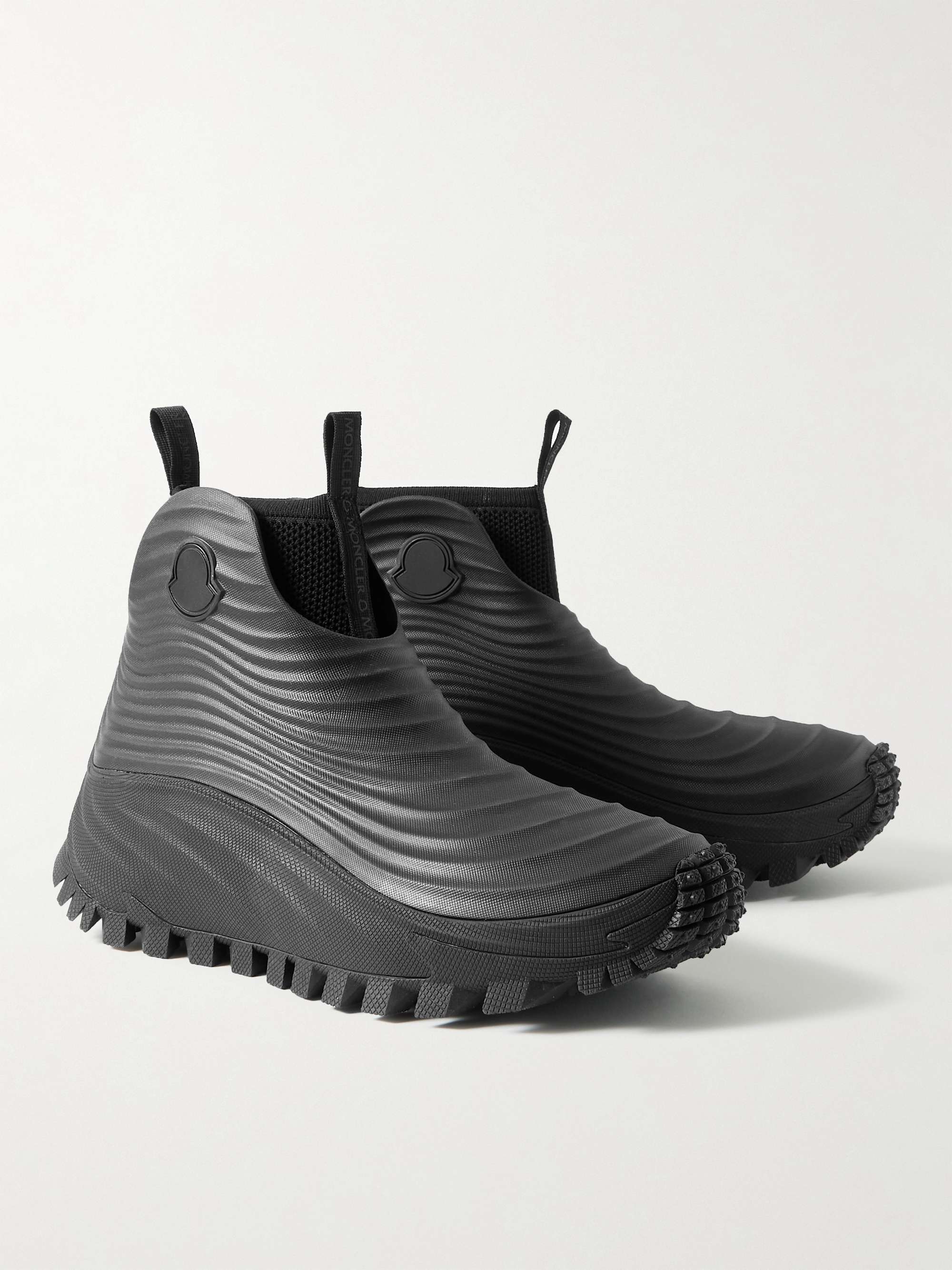 MONCLER Acqua High Knitted and Recycled-EVA Boots