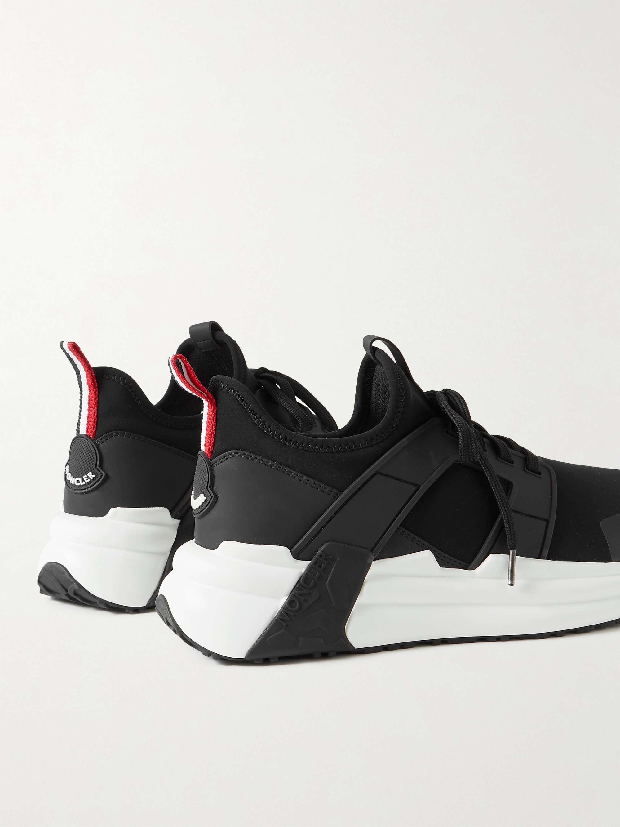 MONCLER Lunarove Rubber and Leather-Trimmed Neoprene Sneakers