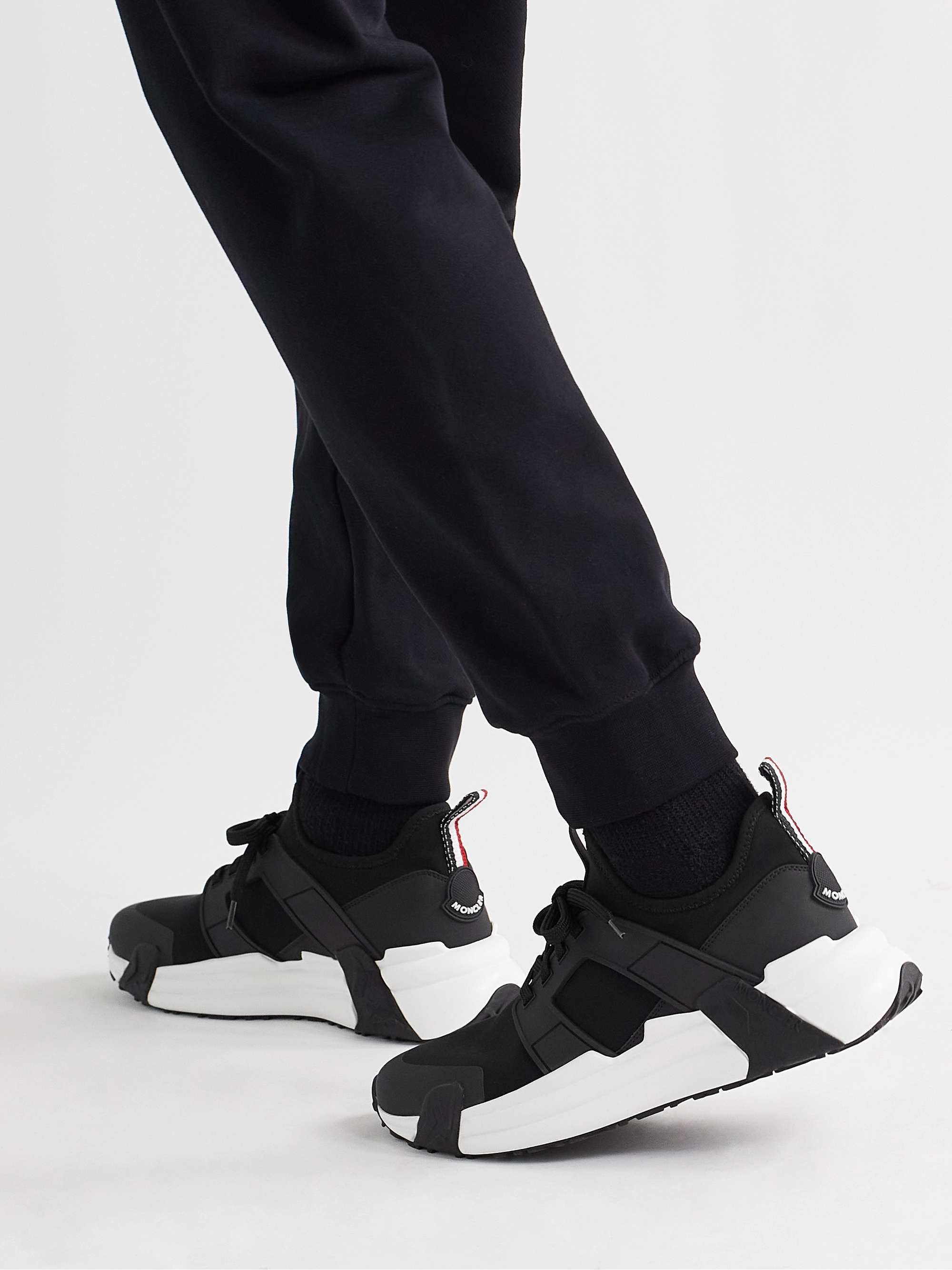 MONCLER Lunarove Rubber and Leather-Trimmed Neoprene Sneakers