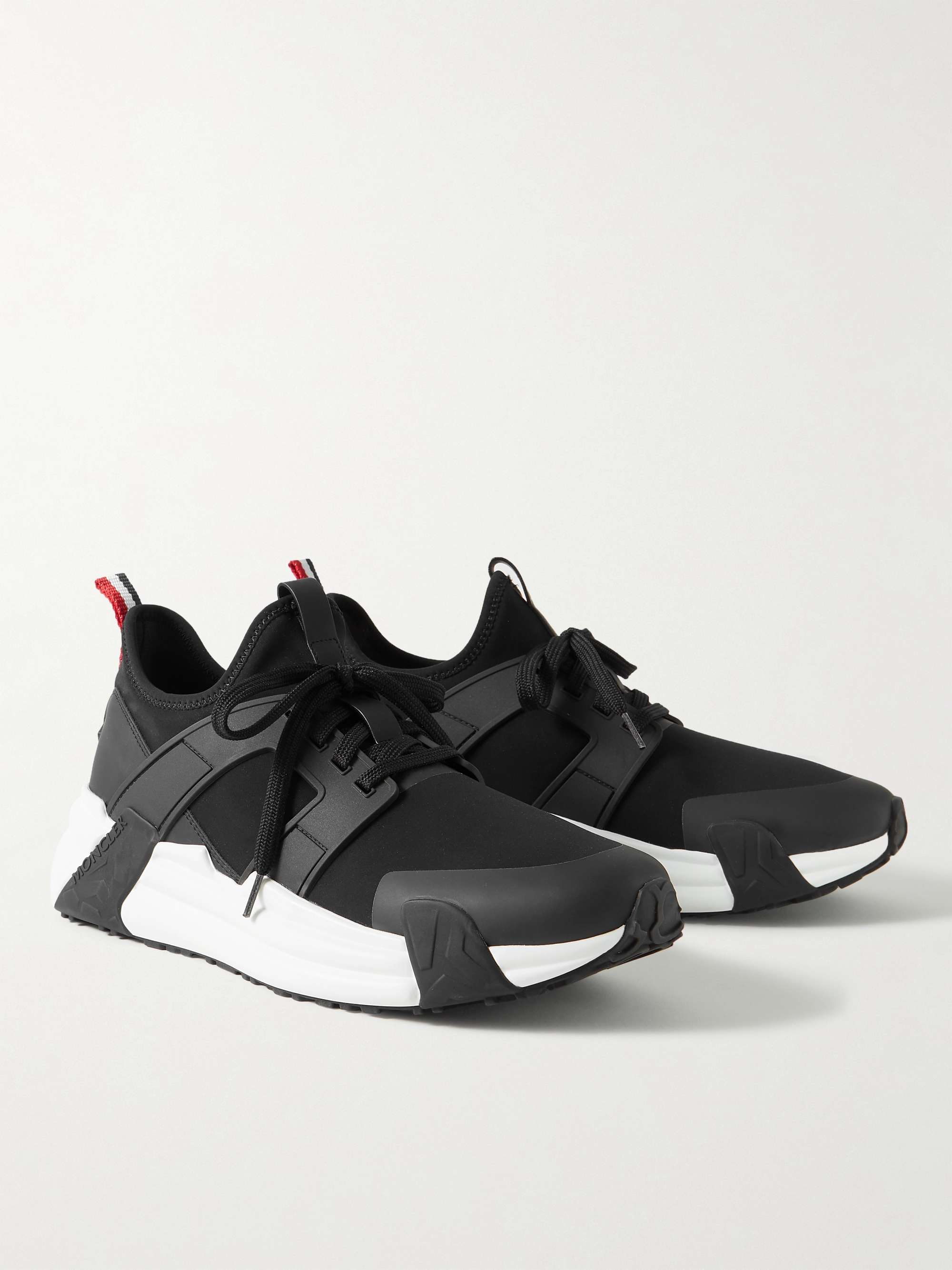 MONCLER Lunarove Rubber and Leather-Trimmed Neoprene Sneakers