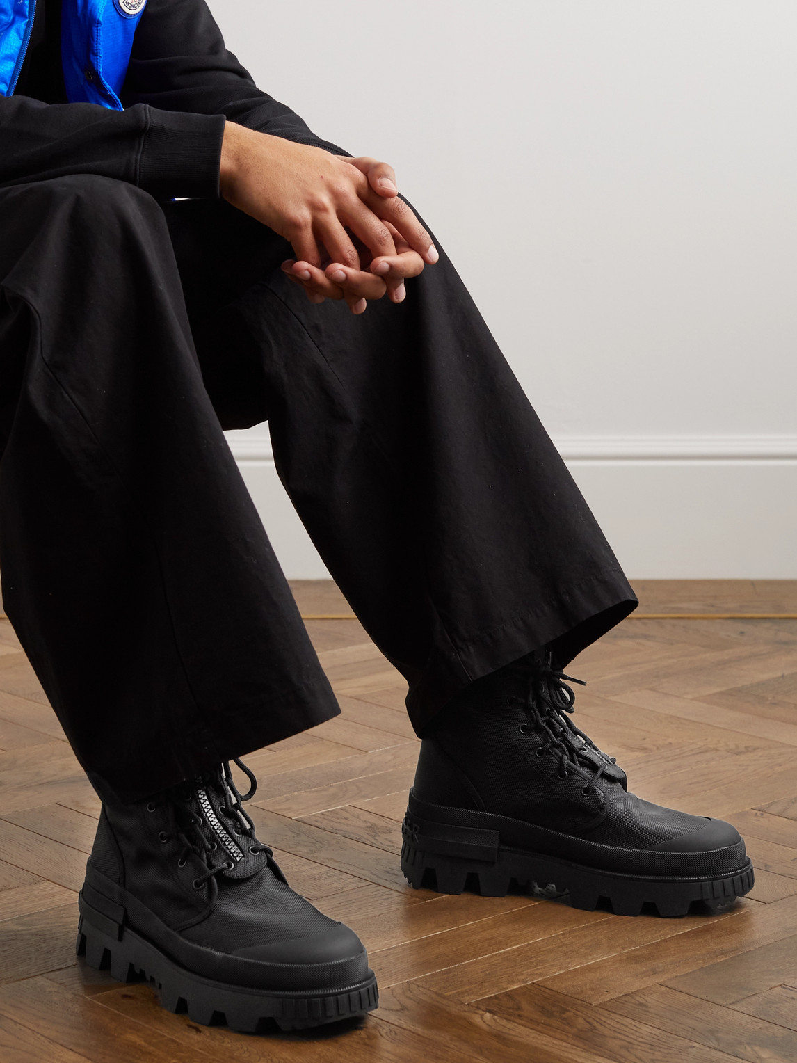 Moncler - Hyke Desertyx Canvas and Rubber Ankle Boots - Curated