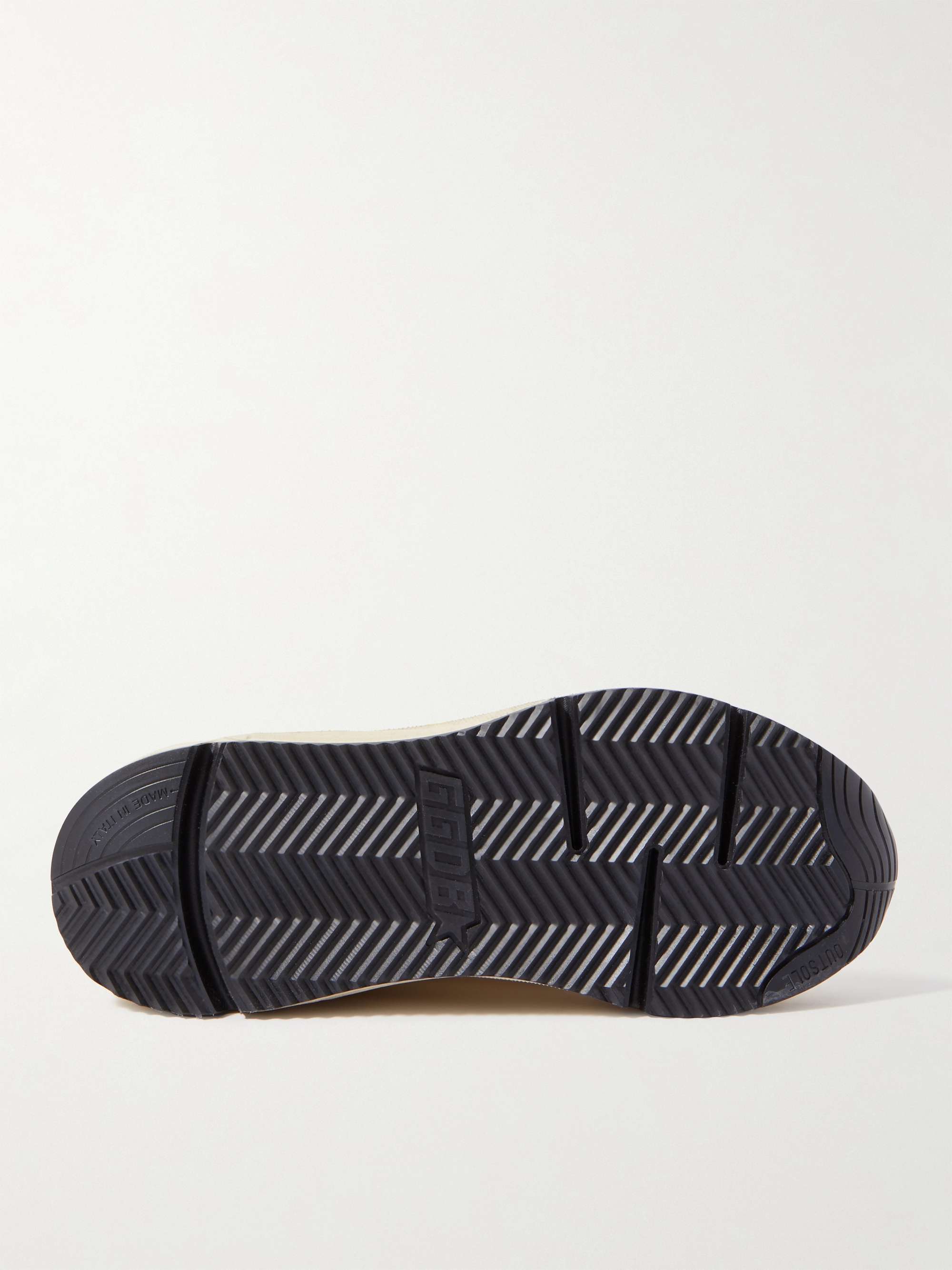 GOLDEN GOOSE Running Sole Distressed Leather Sneakers