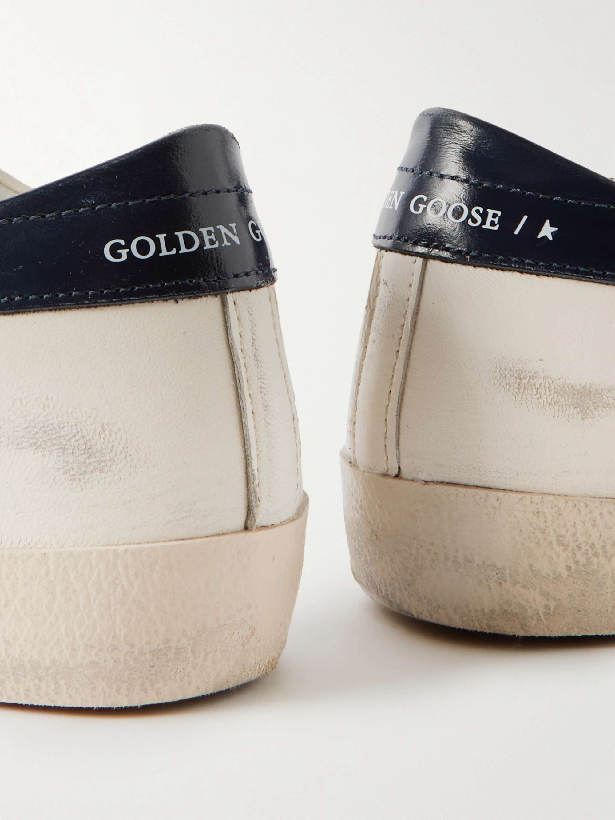 GOLDEN GOOSE DELUXE BRAND Superstar Distressed Leather Sneakers